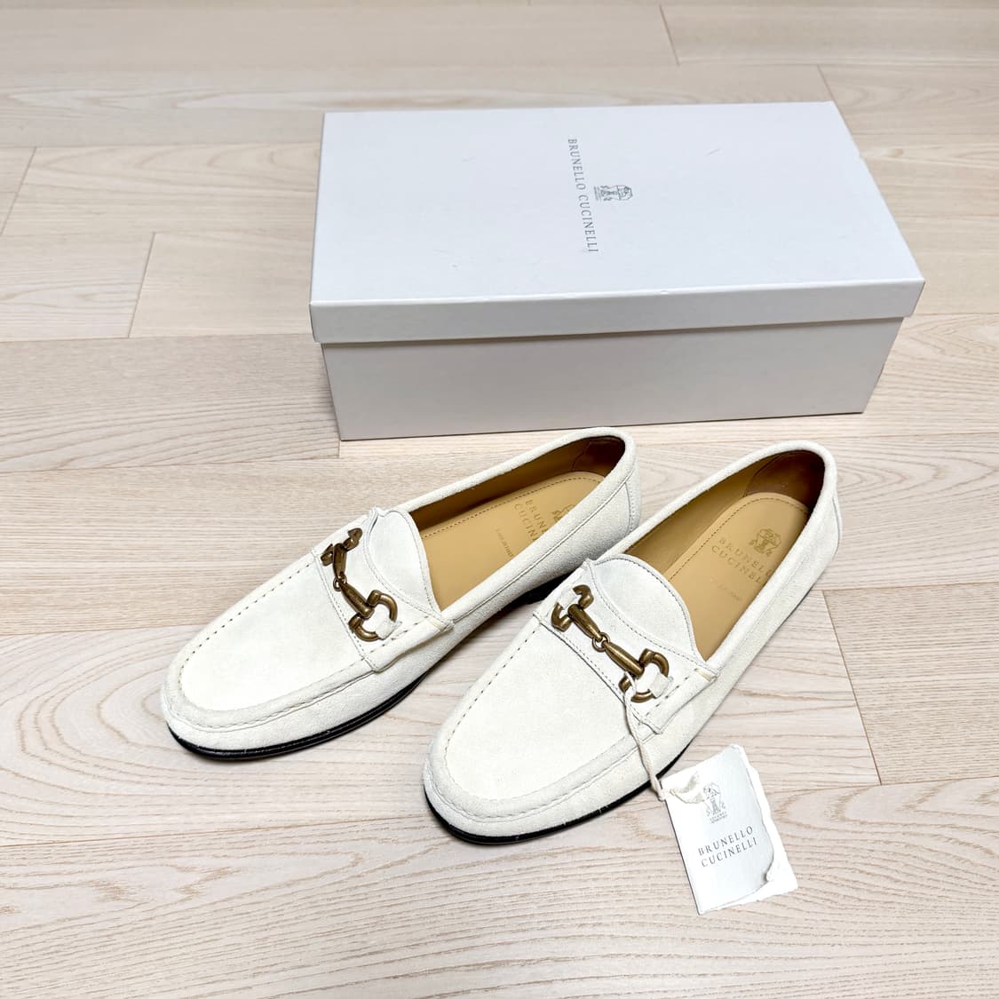 브루넬로 쿠치넬리 / 홀스빗 스웨이드 로퍼 / 42 (새상품) 상품이미지1