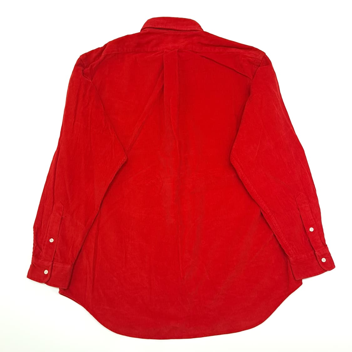 CN801 L 폴로 랄프로렌 USA 레드 코듀로이 긴팔 셔츠 남방 상품이미지7