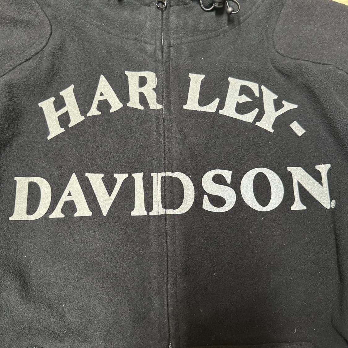 할리데이비슨 스컬 빅로고 후드집업 플리스 상품이미지5