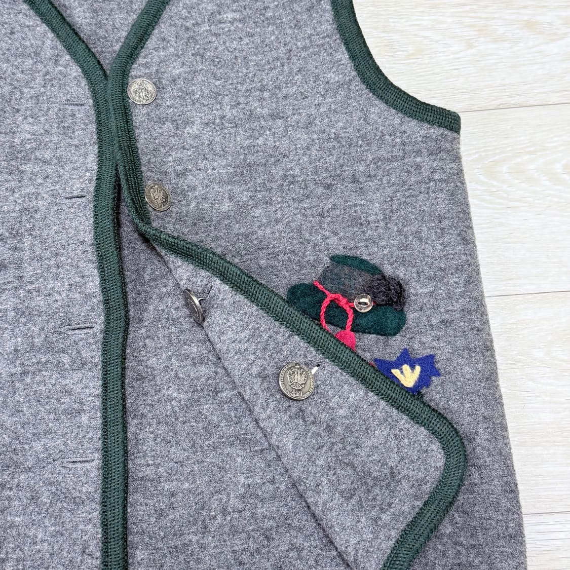 오스트리아 Boos 트라흐텐(Trachten) 울 베스트 / 티롤베스트 상품이미지5