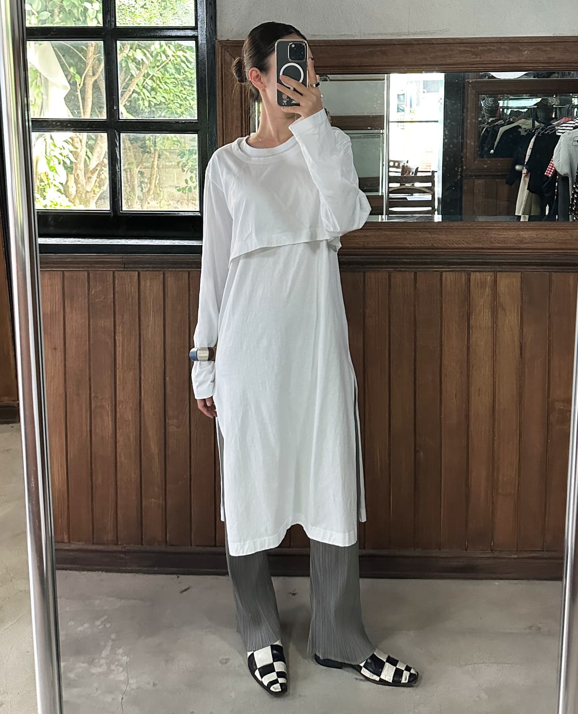 ISSEY MIYAKE PLEATS PLEASE gray pants 상품이미지2