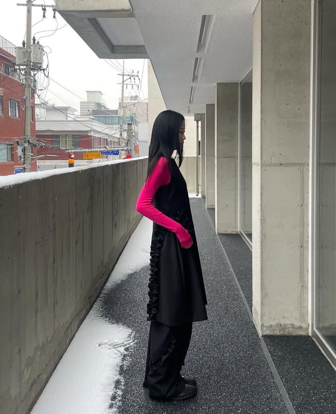 바하윤 러플 드레스 상품이미지2
