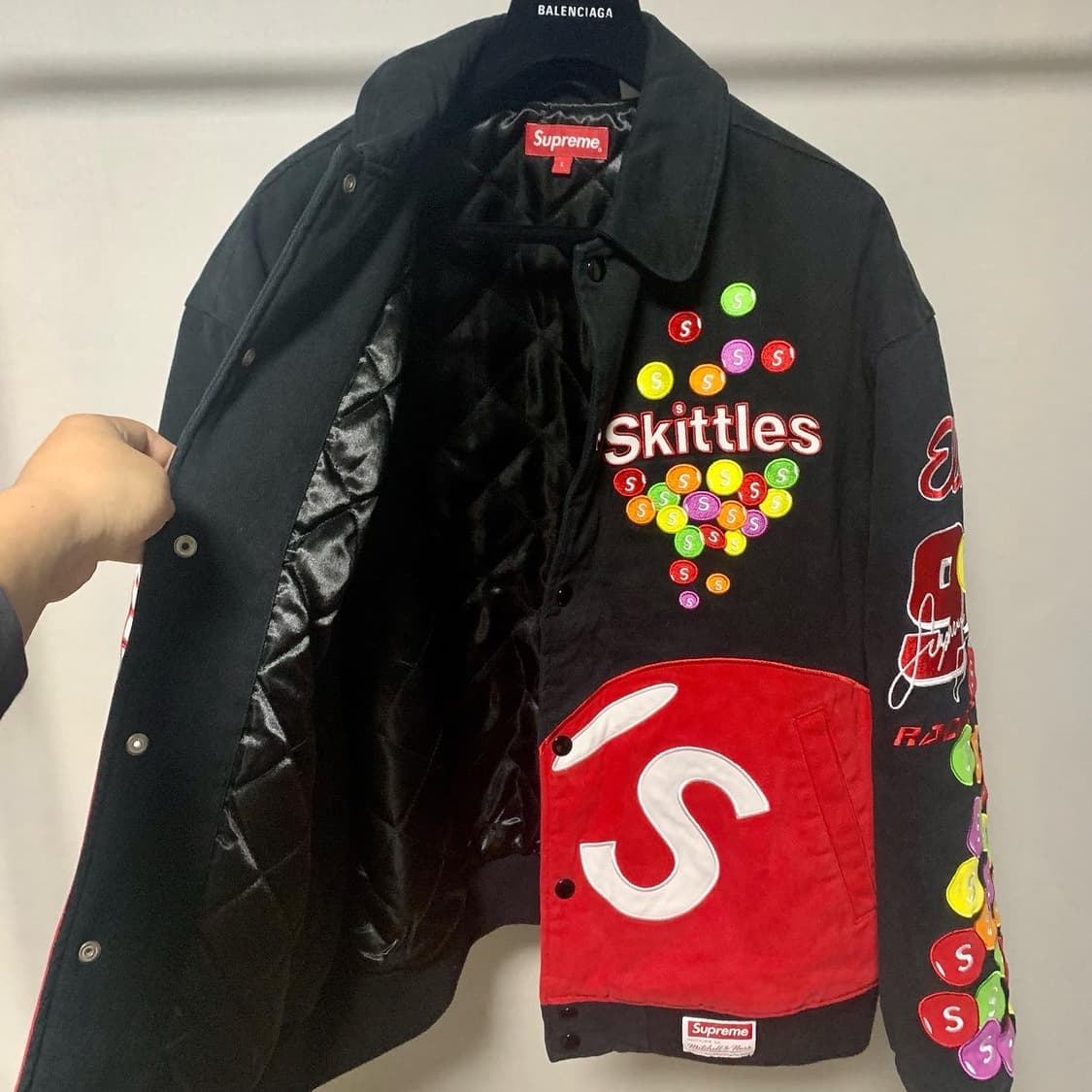 정품/21FW 슈프림 x 스키틀즈 미첼 네스 바시티  상품이미지6