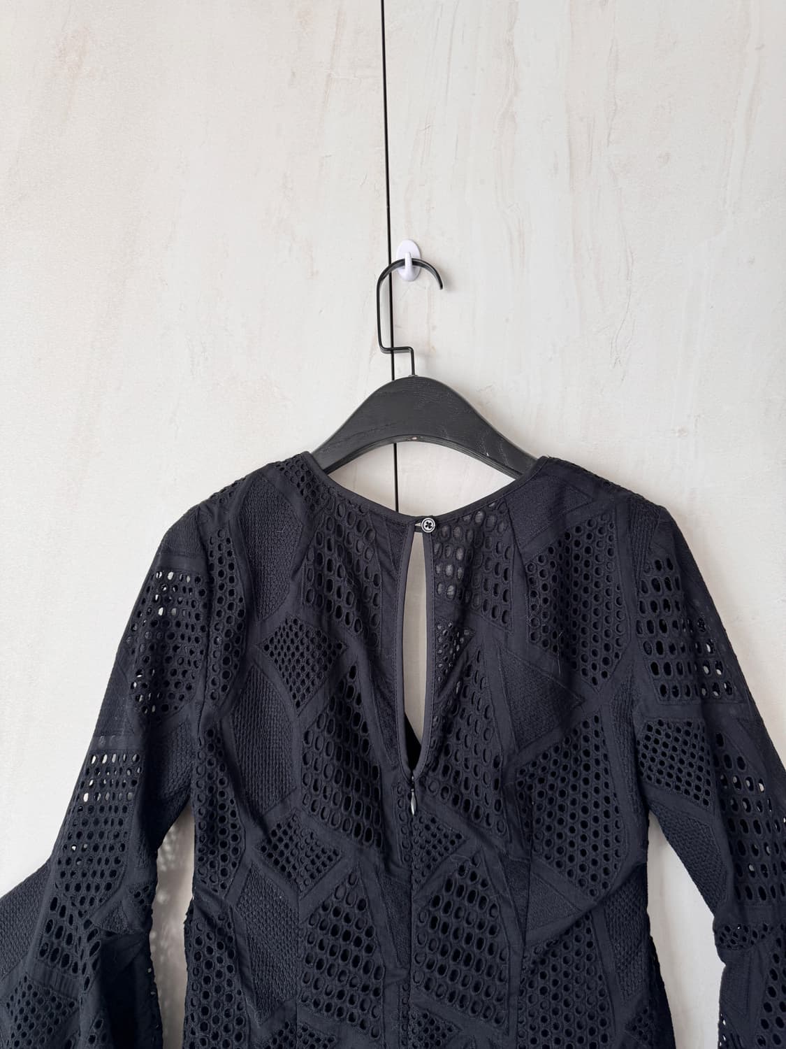 새상품 Milly 블랙 레이스 프릴 블라우스&미니 원피스 Size 2 상품이미지4