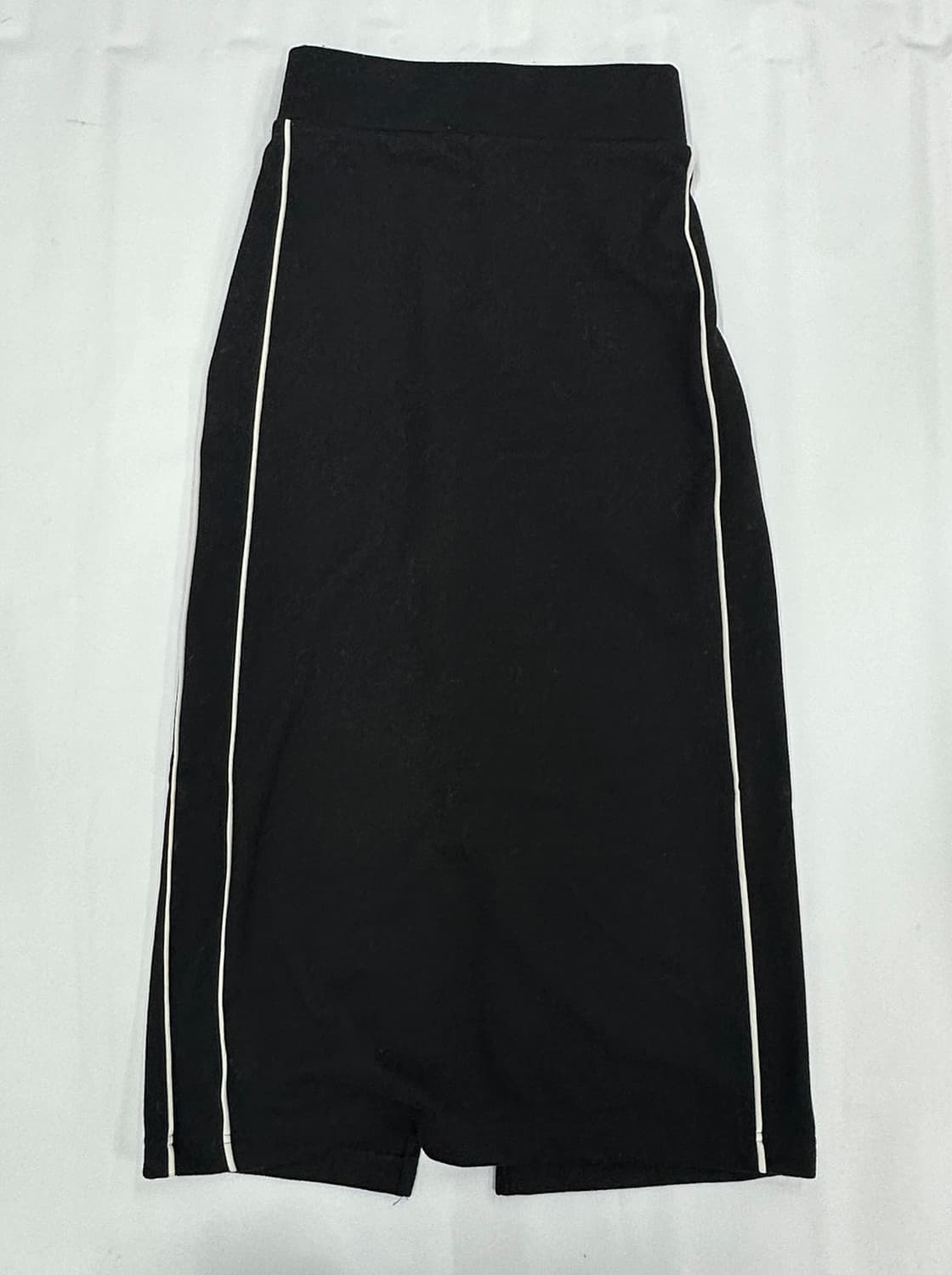 🏁스포티 뒷 트임 롱 스커트 🏁 슬림 블랙 일본 빈티지 트레이닝 상품이미지4