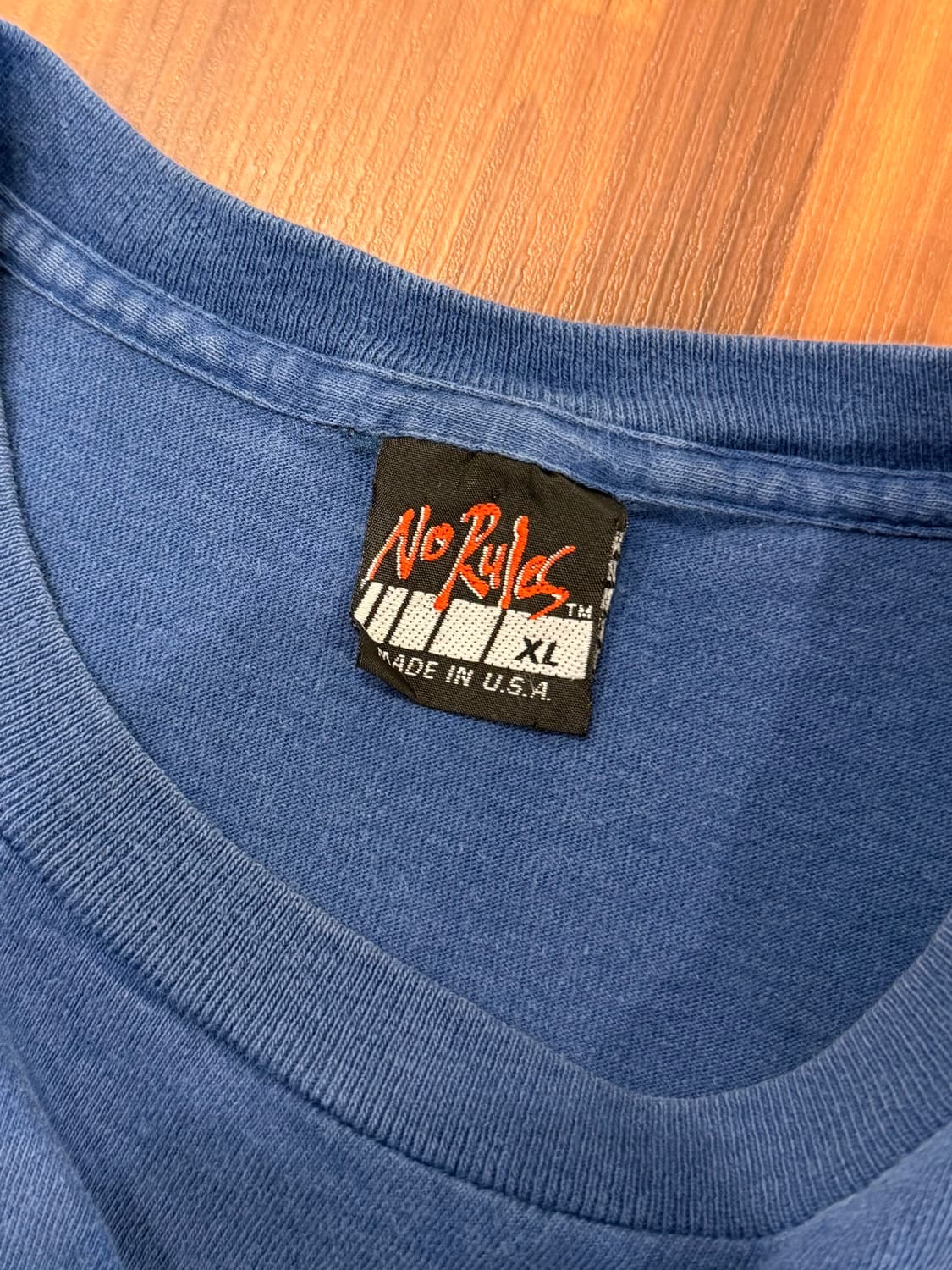 90s No Rules SkateBoard 페이딩 올드 티셔츠 (USA) 상품이미지10