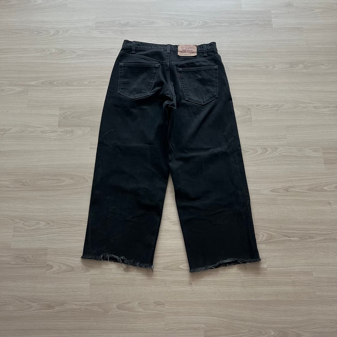 [32] 90s 빈티지 리바이스 567 블랙 컷오프 상품이미지4