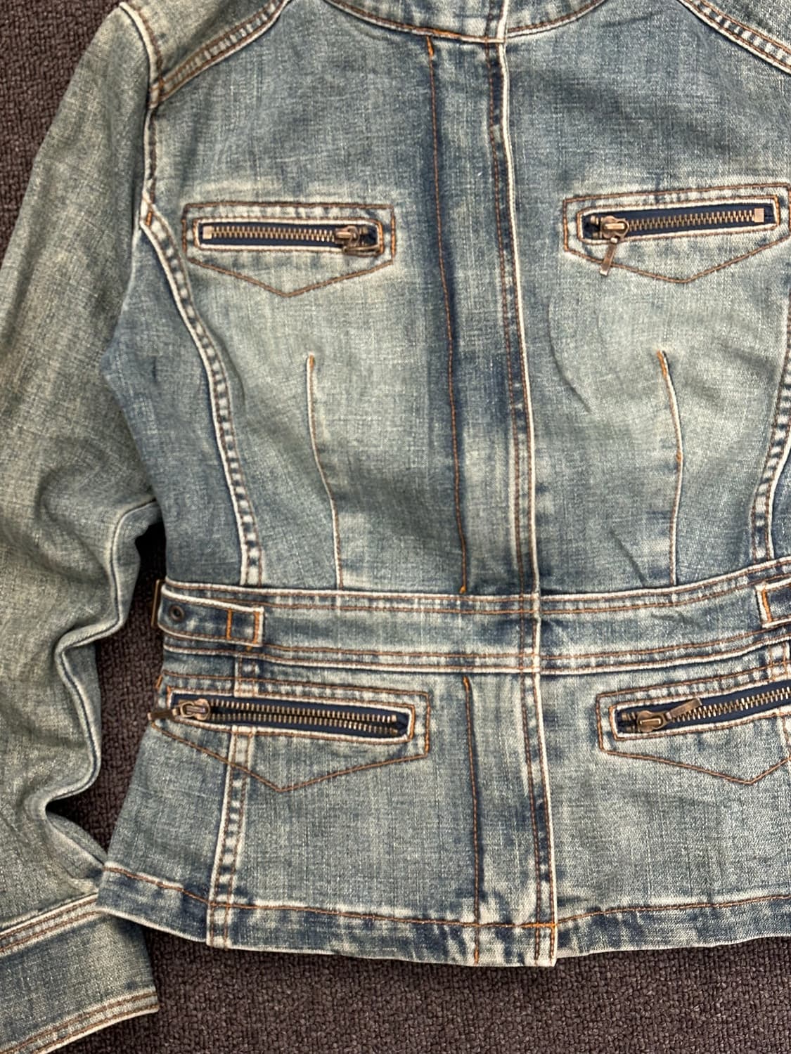 2)KUMIKYOKU vintage 여성 트러커 데님자켓 상품이미지3
