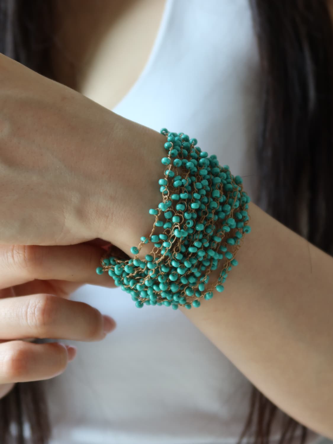 turquoise beaded bracelet 상품이미지2