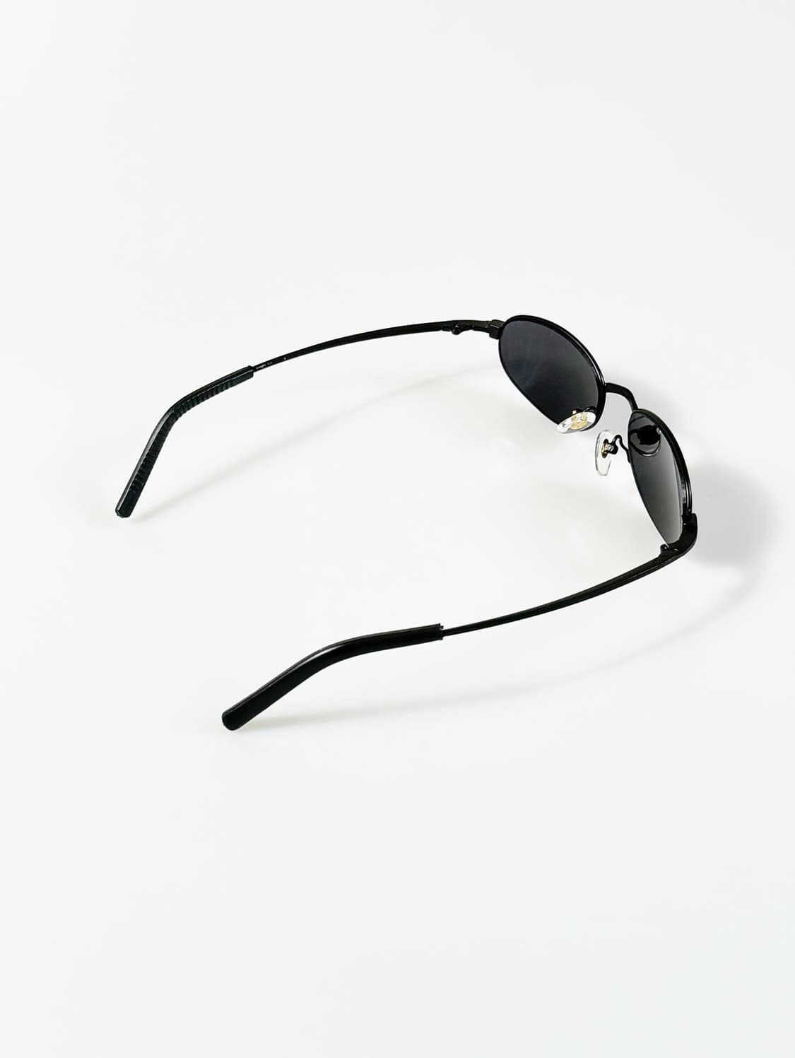 90s JOANNA 블랙 슬림 오벌 프레임 빈티지 선글라스 상품이미지4