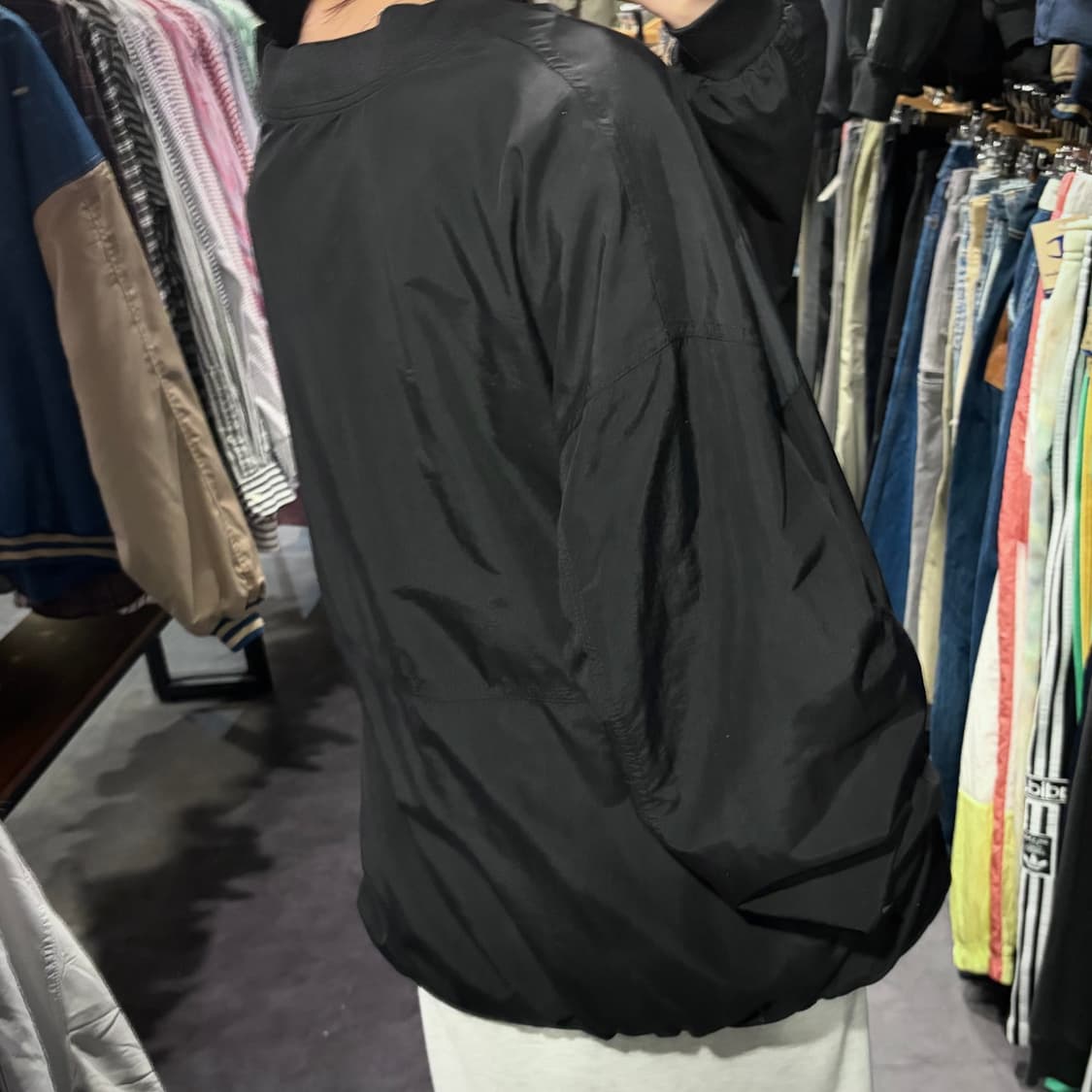 [IM] NIKE 나이키 배색 웜업 블랙 상품이미지4