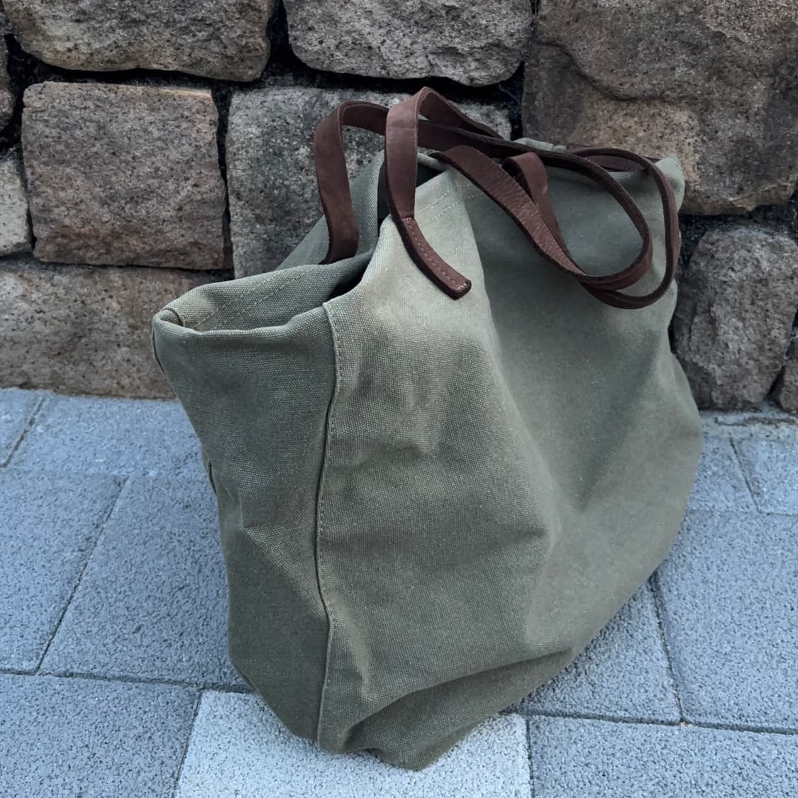 포디어웍스 캔버스 & 스웨이드 토트백 상품이미지4