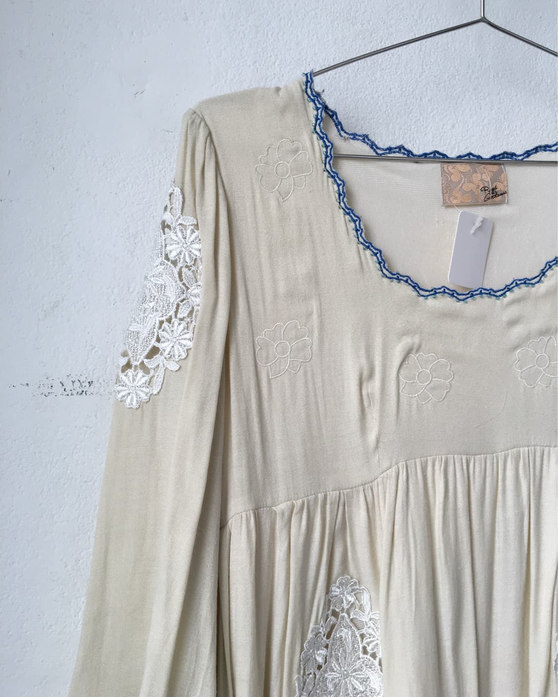 Filet trimming blouse onepiece 상품이미지6