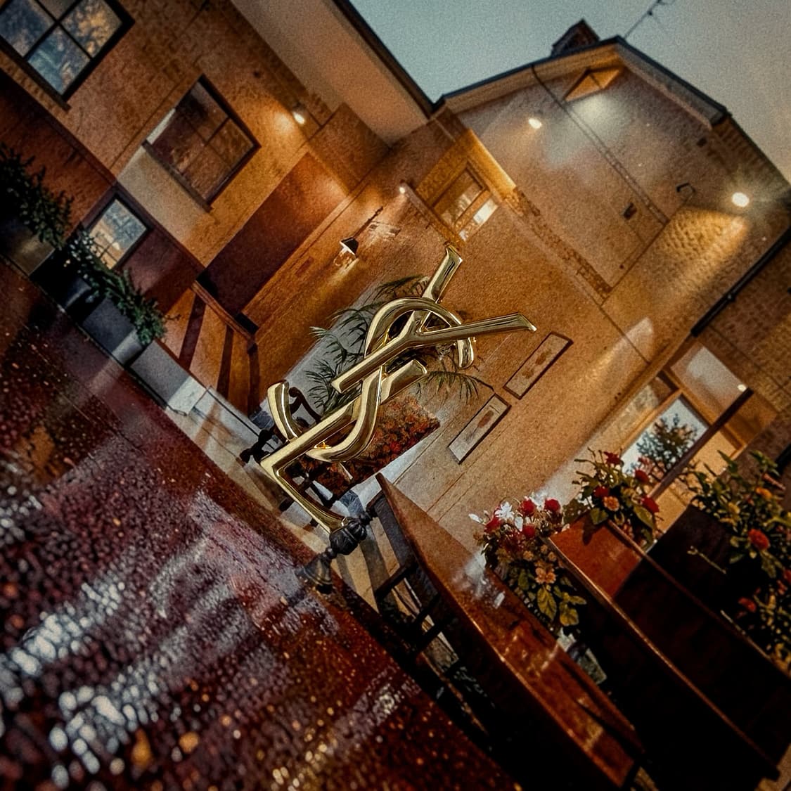 YSL 클래식 골드 브로치 빈티지 브로치 업사이클링 브로치 상품이미지2