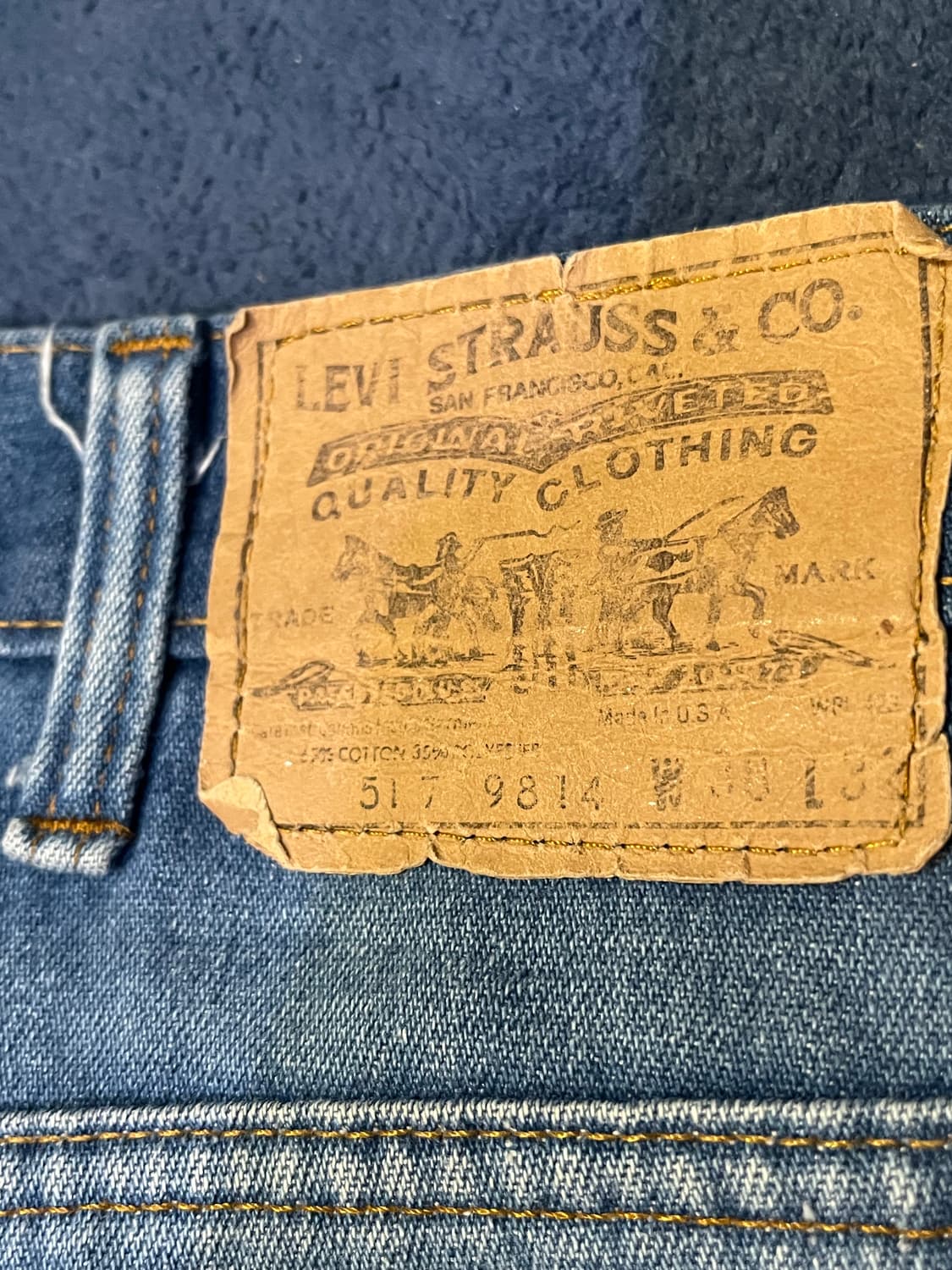 80년대  리바이스 517(미국제) 상품이미지4