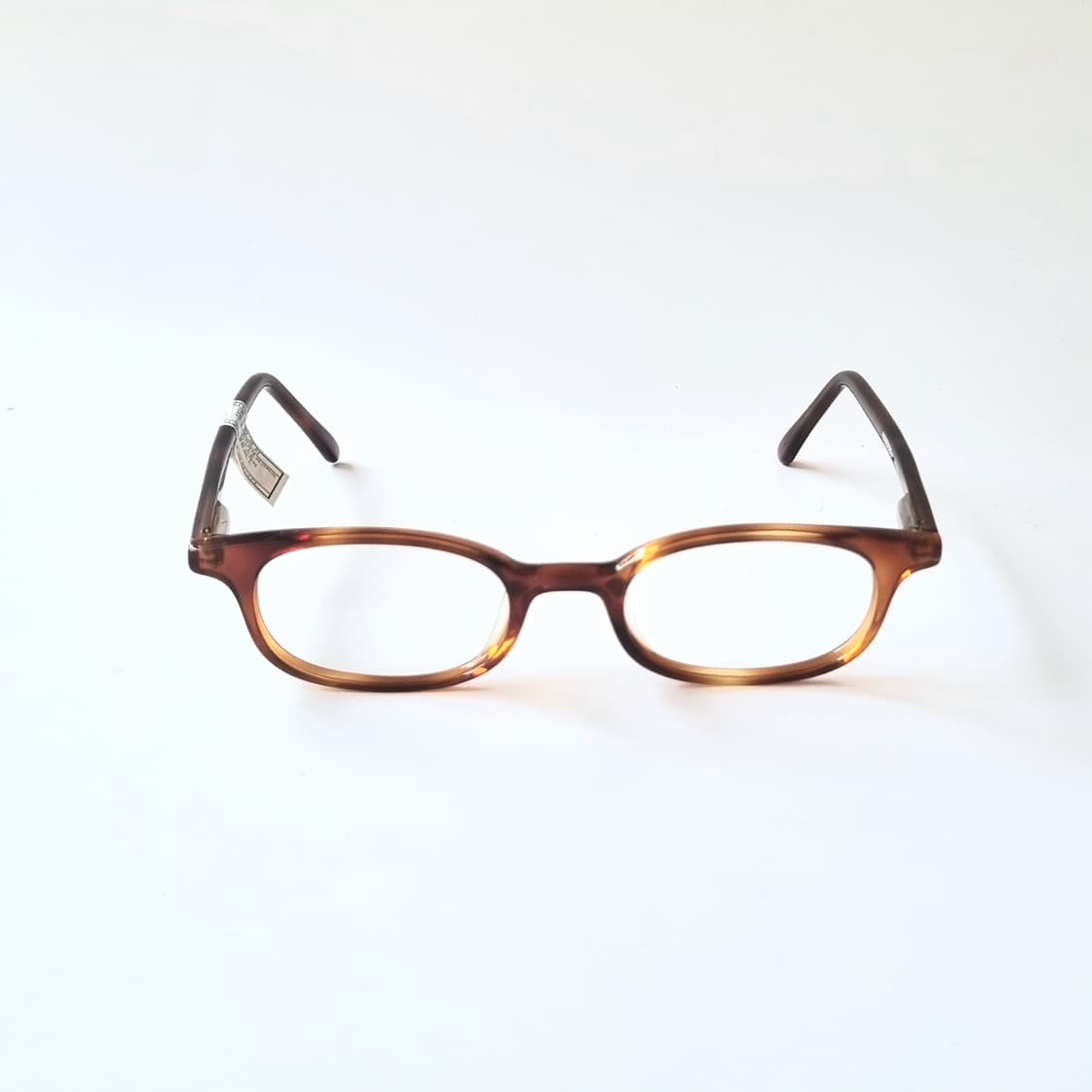 데드스탁 빈티지 브라운 호피 오벌 프레임 안경 770 상품이미지3