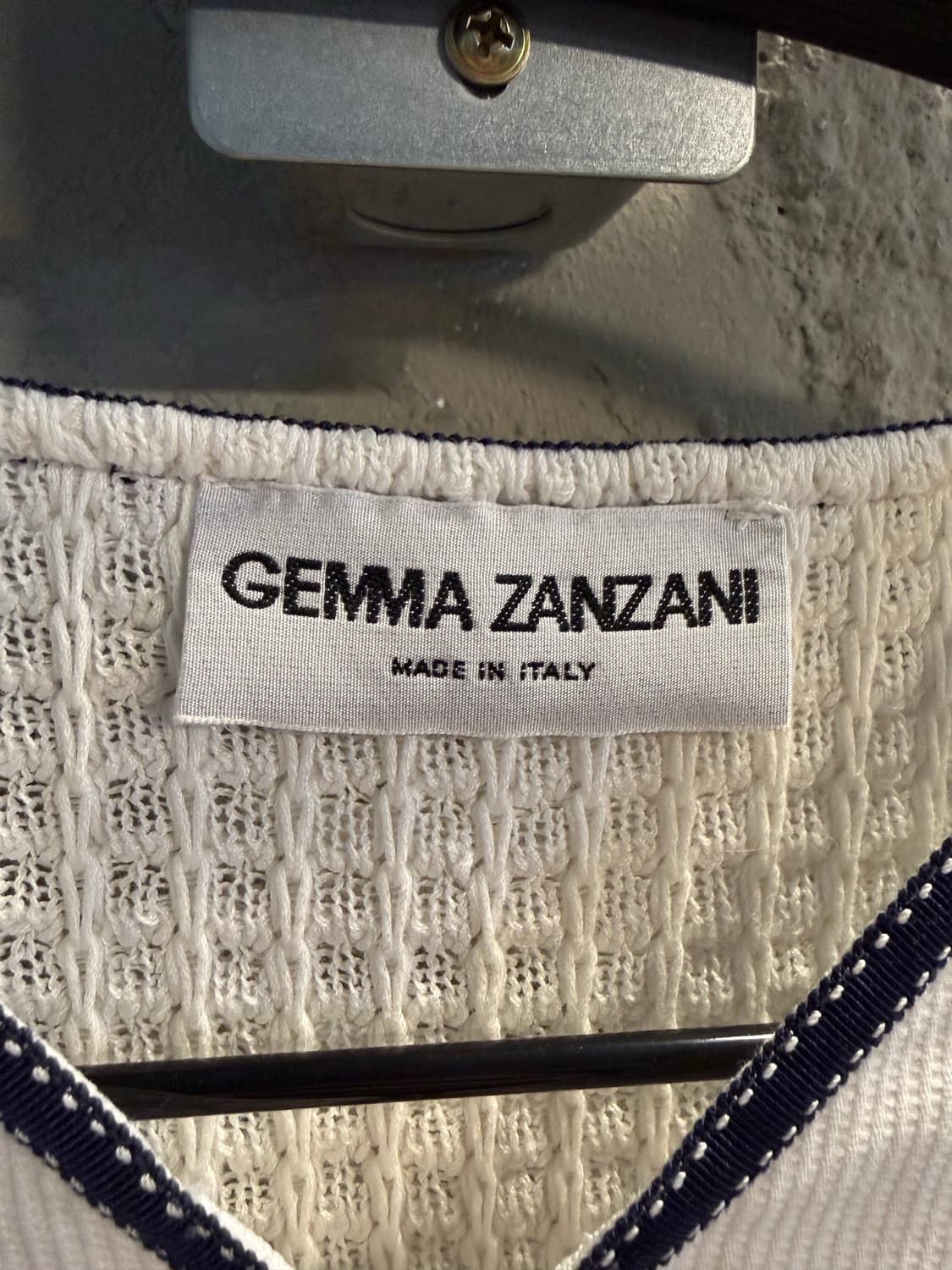 S 젬마잔자니 GEMMA ZANZANI 크롭 니트 베스트 아이보리 상품이미지5