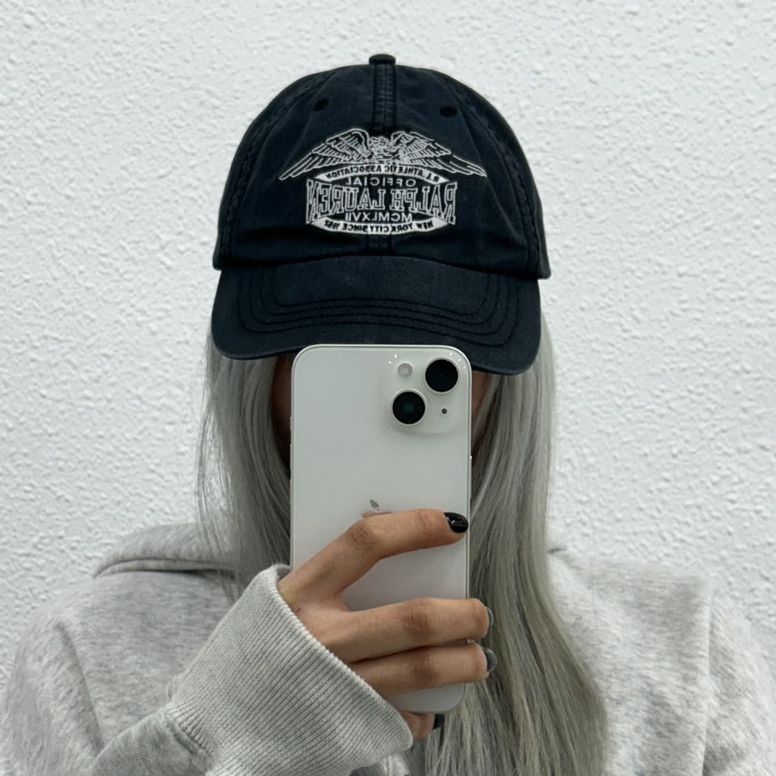 폴로 랄프로렌 90's 빈티지 블랙 볼캡 상품이미지1