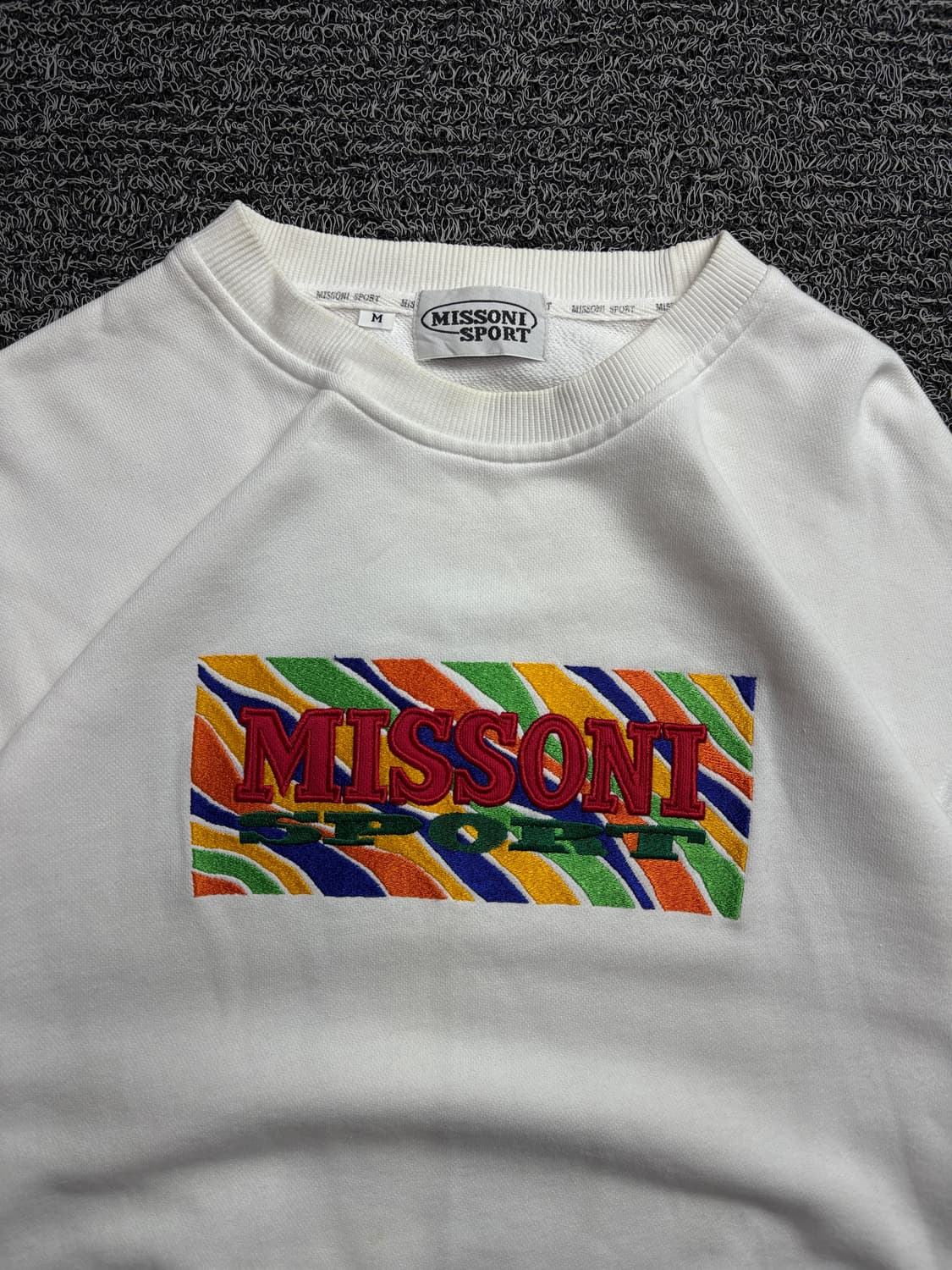 00s 미쏘니 아카이브 빅로고 크루넥 스웻셔츠 1985 상품이미지1