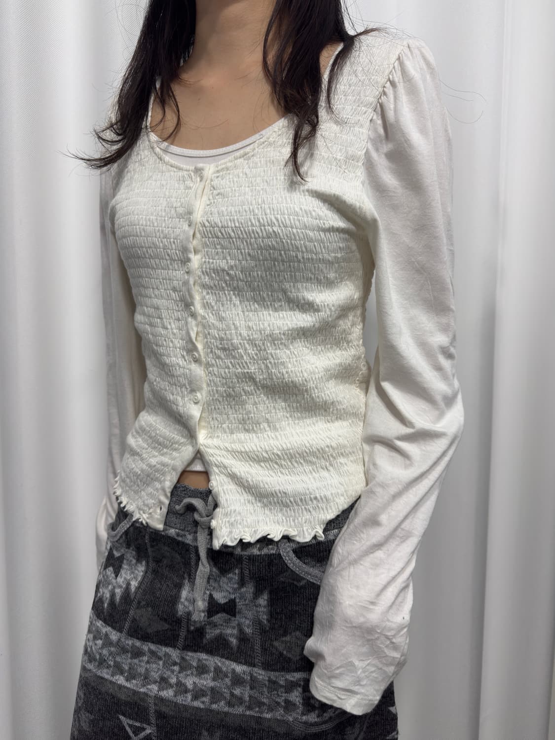 gap white cardigan 상품이미지4