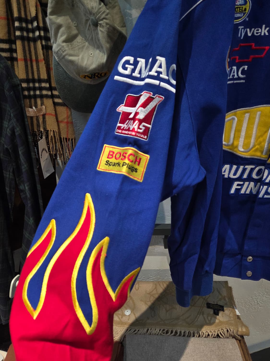 VINTAGE 빈티지 블루 불꽃 레이싱자켓 상품이미지3