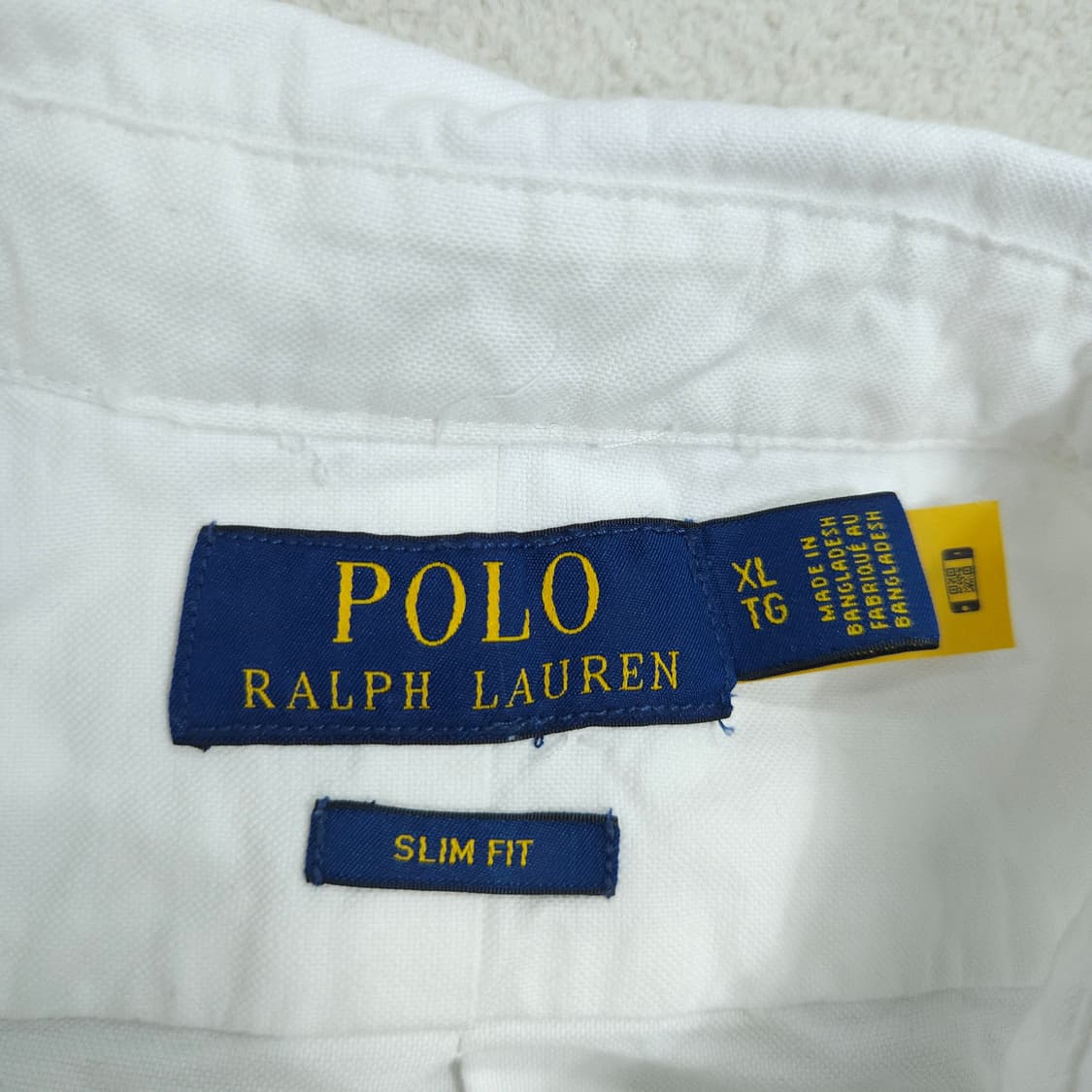폴로 랄프 로렌 신형 QR 옥스포드 화이트 셔츠 XL 상품이미지6