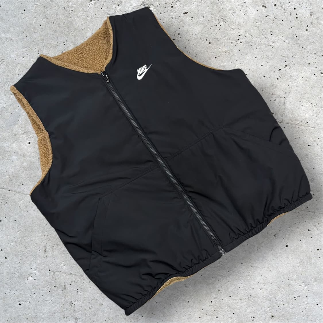 [2XL] 나이키 윈터라이즈드 리버시블 브라운 후리스 조끼 D267 상품이미지2