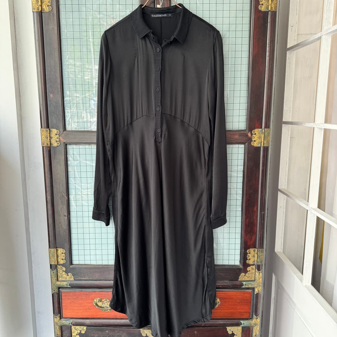 TRANSIT 실크 셔츠 원피스 상품이미지5