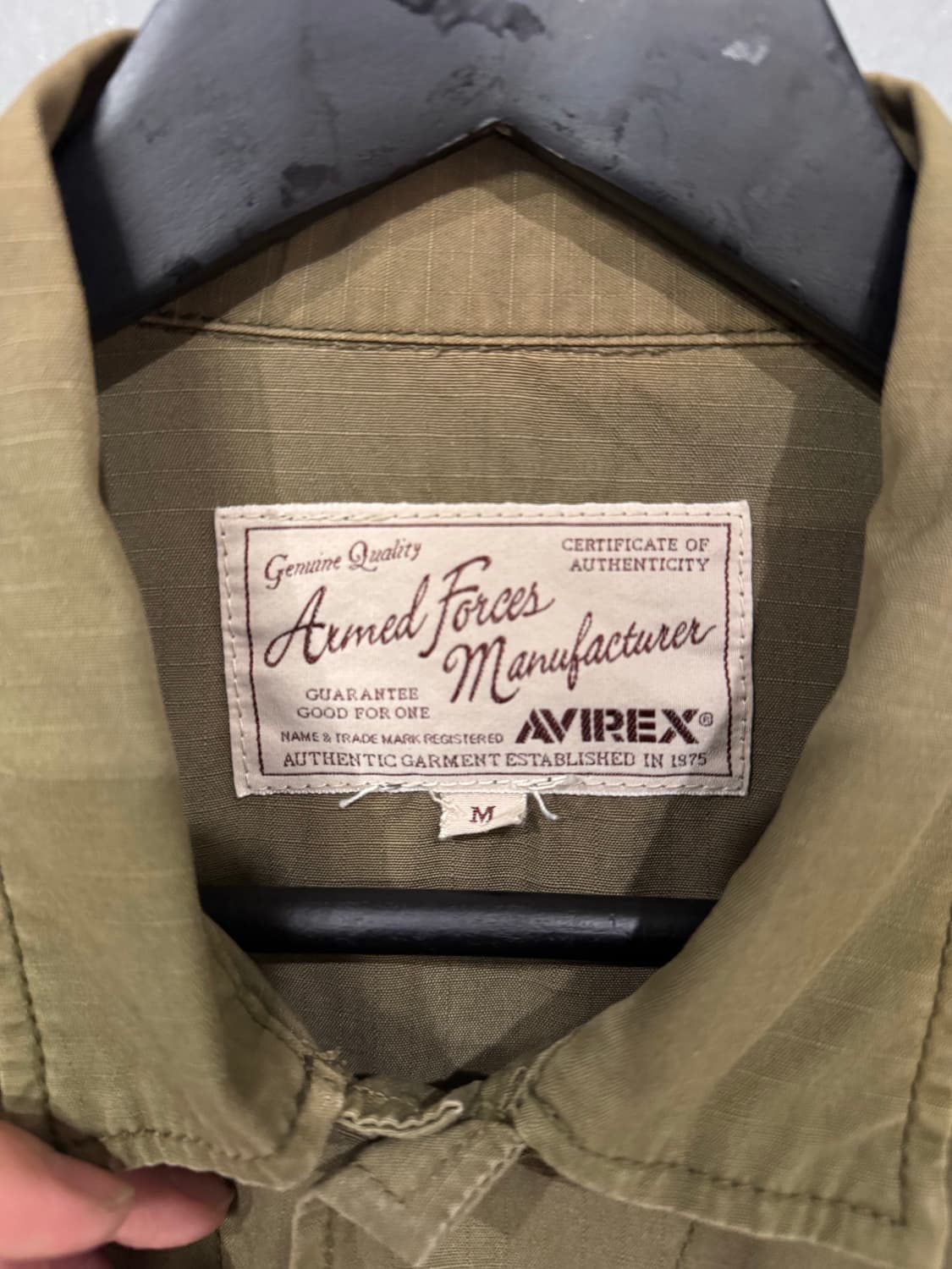 아비렉스 밀리터리 패치 카키 필드자켓  상품이미지2