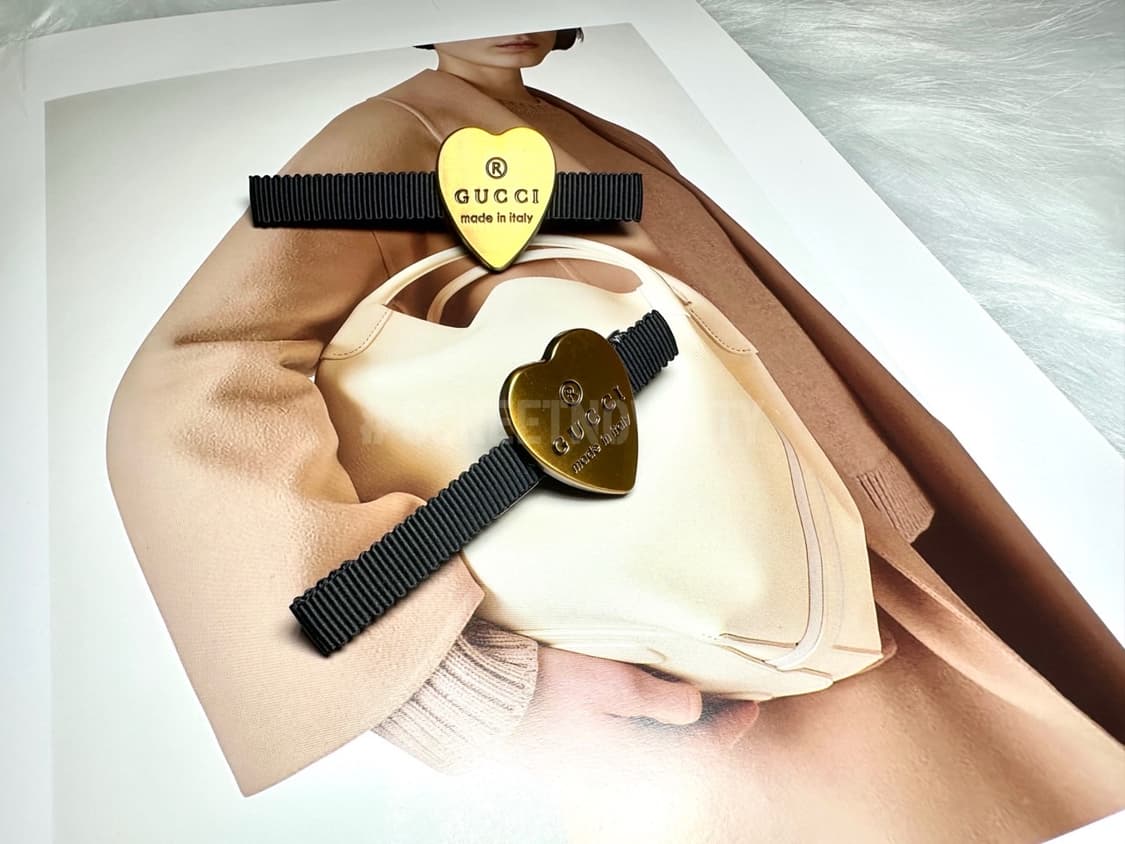 구찌 빈티지 헤어핀 골드 상품이미지5