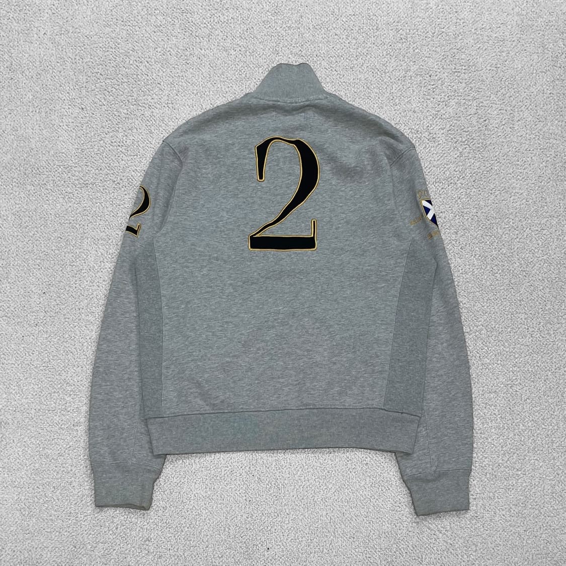 폴로 랄프로렌 블랙워치 스웻 집업 자켓 그레이 상품이미지3