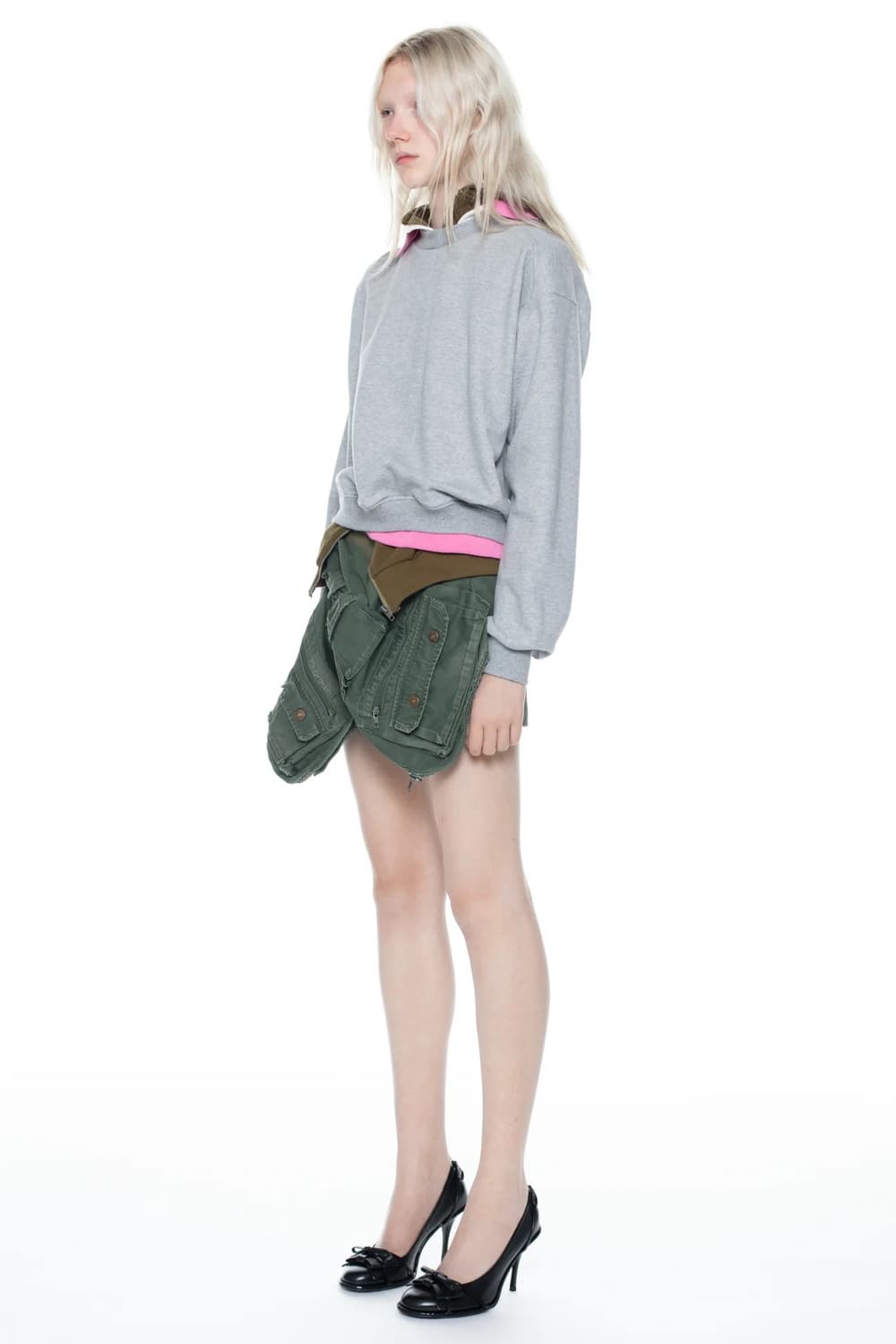 [M]어거스트 바론 All-in 25fw 트리플 후드티/그레이 카키 상품이미지7