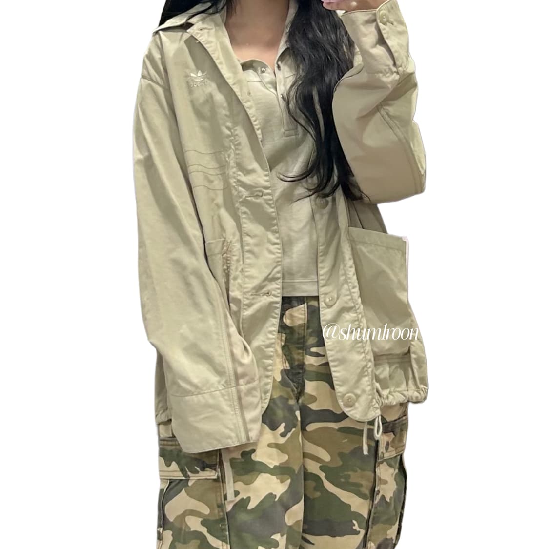 아디다스 대장 야상 자켓 카키 상품이미지2