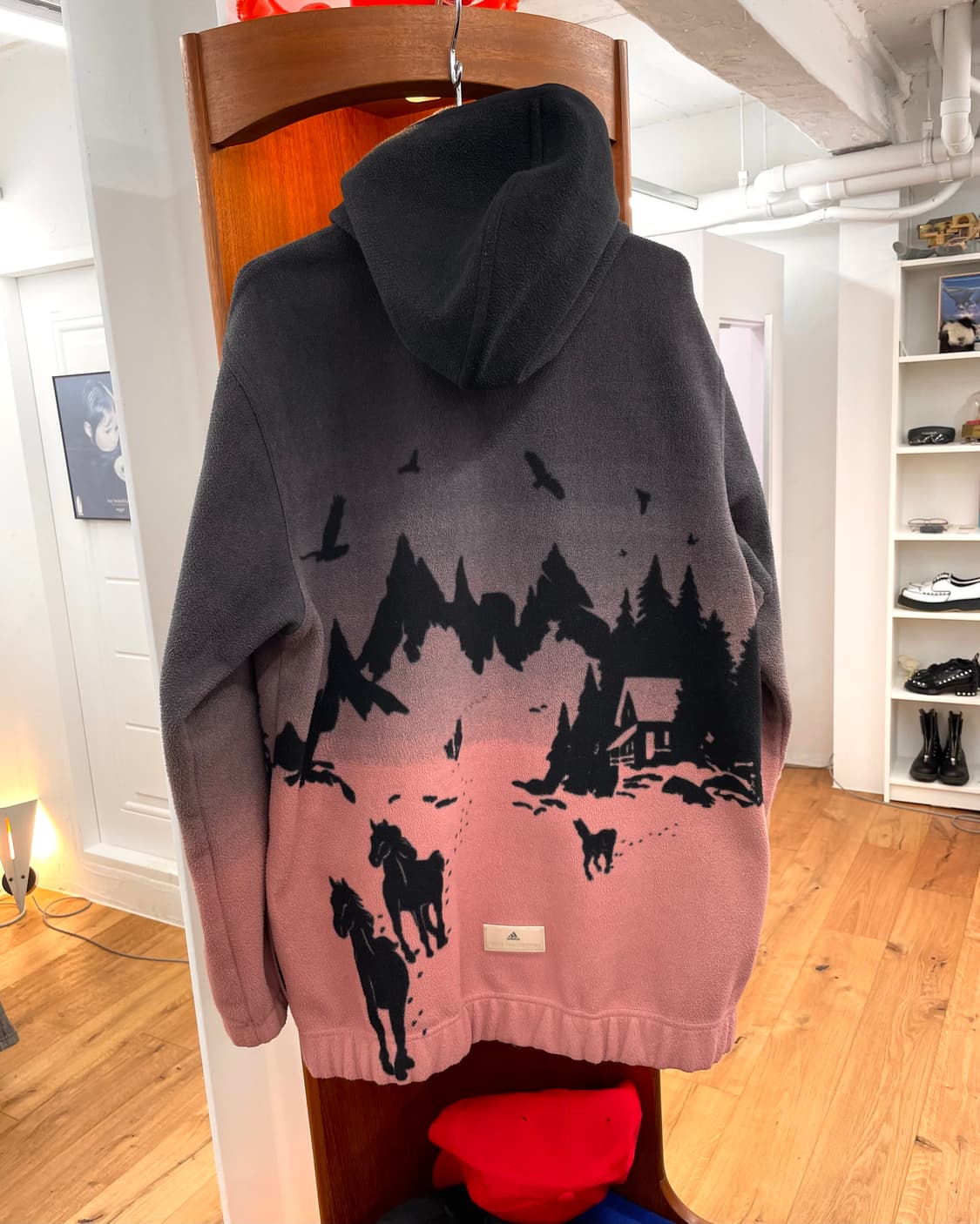 [S] 스텔라매카트니 아디다스 플리스 후드 자켓 상품이미지3