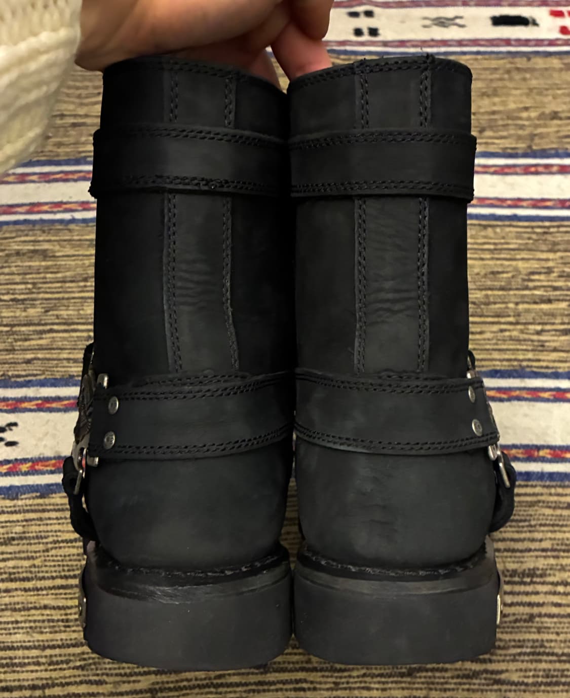 (290~295)할리데이비슨 찰스 모터사이클 지퍼 부츠 워커 상품이미지9