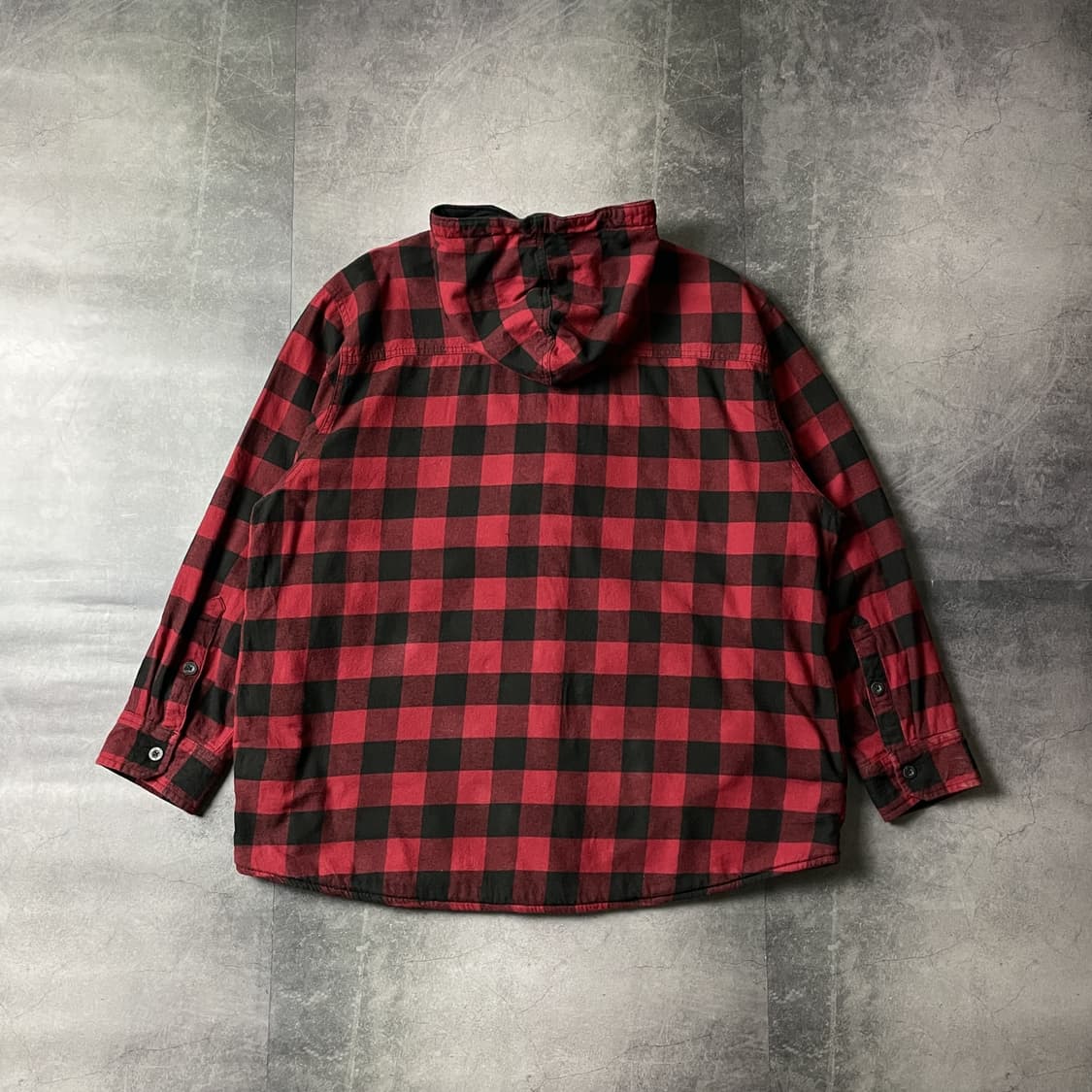 OUTDOOR LIFE 빈티지 체크 플란넬 후드 자켓 A00338 상품이미지6