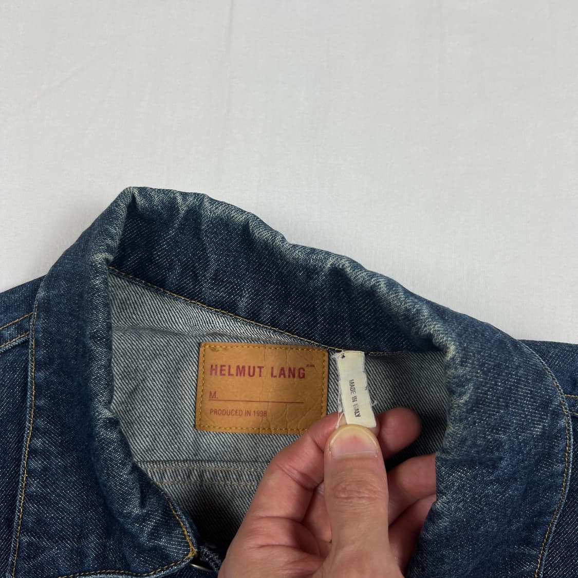 90‘s 98년도 헬무트랭 helmut lang 트러커 데님 청자켓 상품이미지7