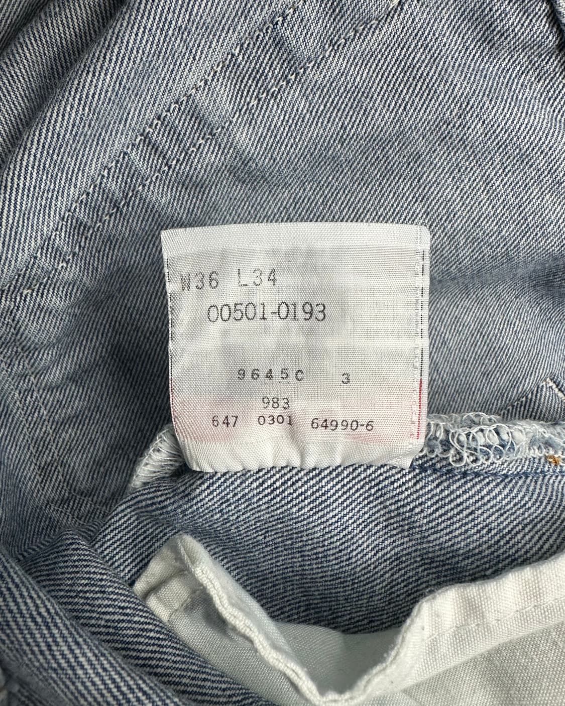 (허단45)00'S 리바이스 501-M1923 상품이미지6