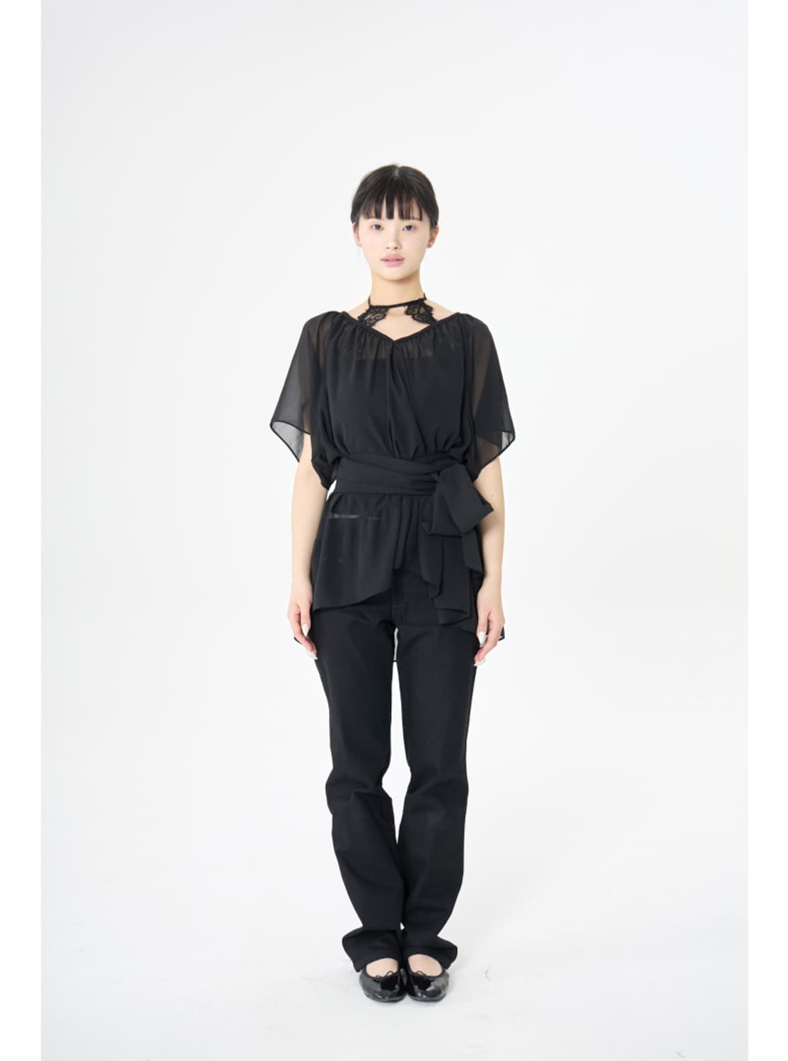 Babyrab LINGERIE ARCH T IN BLACK 상품이미지4