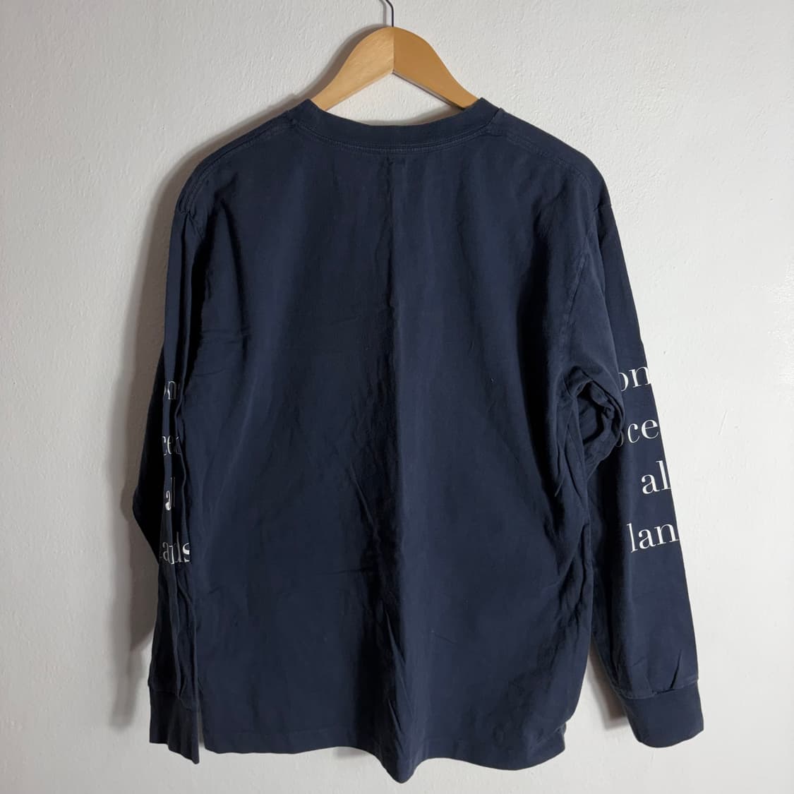 나나미카 nananica 로고 네이비 롱슬리브 티셔츠(M) 상품이미지2