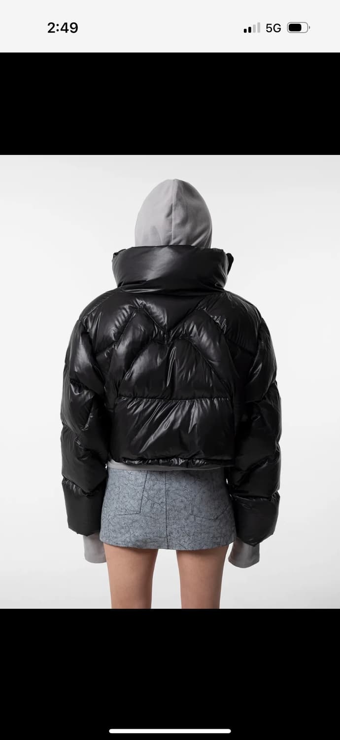 엘이이와이 크롭 패딩 상품이미지4