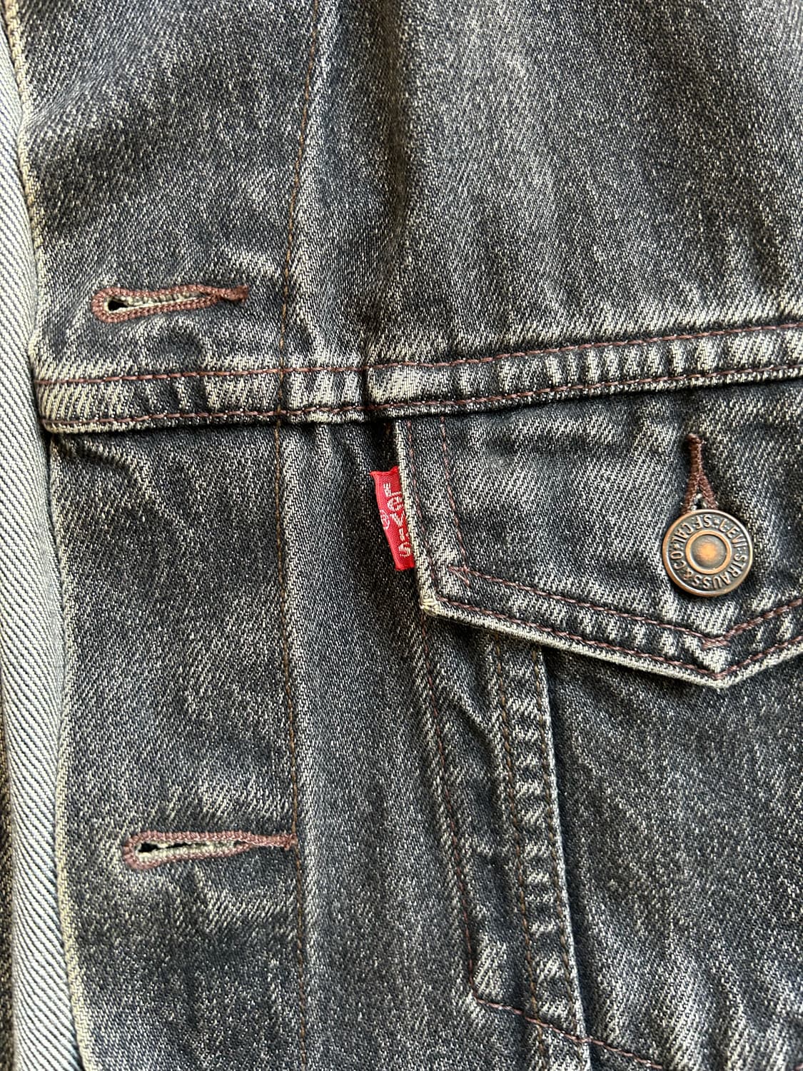 90‘s 리바이스3rd 블랙 트러커 상품이미지4