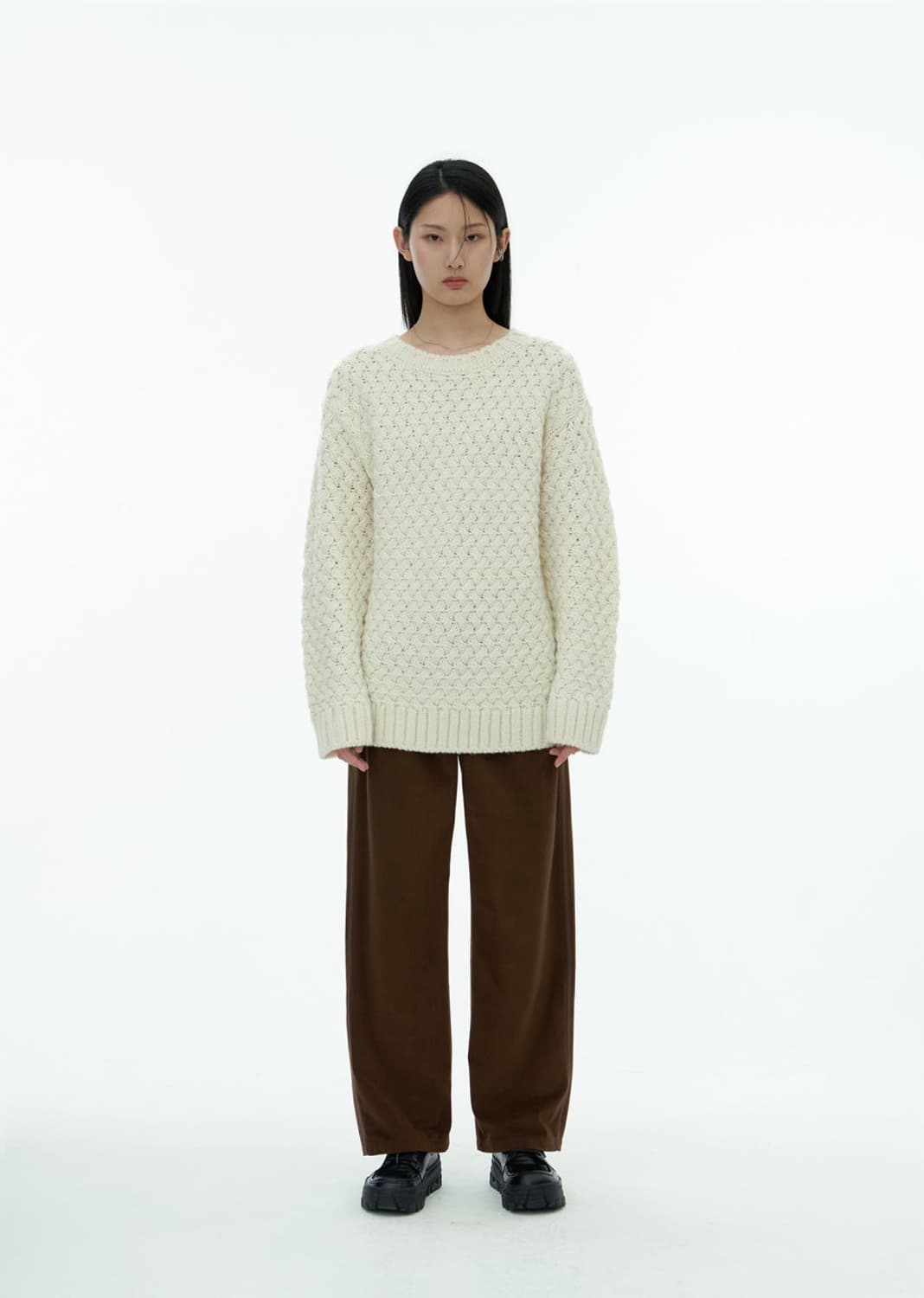 아모멘토 크로쉐 니트 CROCHET KNIT PULLOVER 상품이미지2