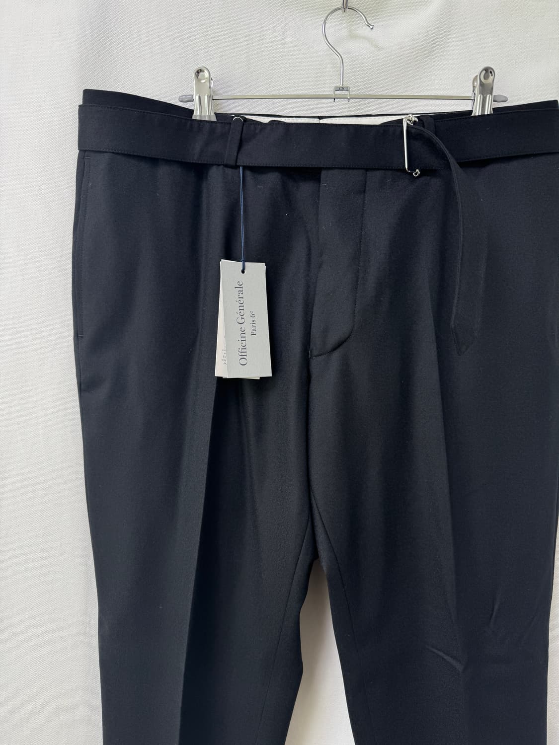 Officine Generale 오피신 제네랄 블랙 벨트 슬랙스 50 상품이미지3