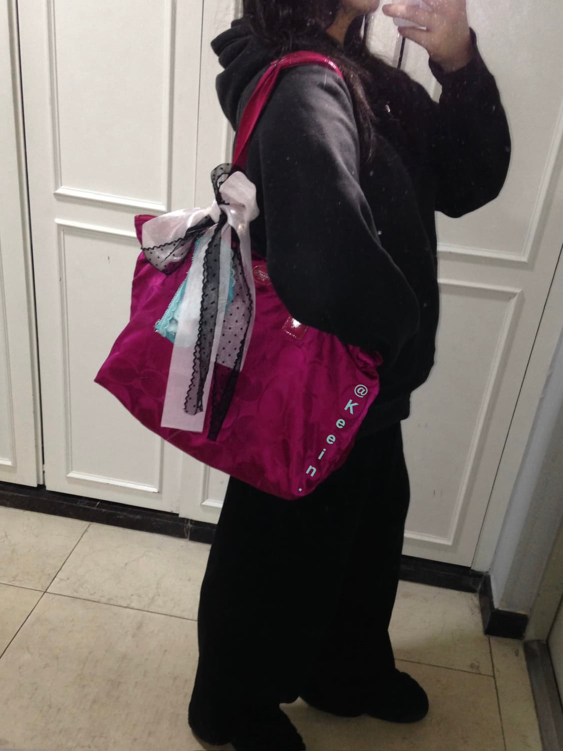 Coach pink big shoulder bag💓 상품이미지3