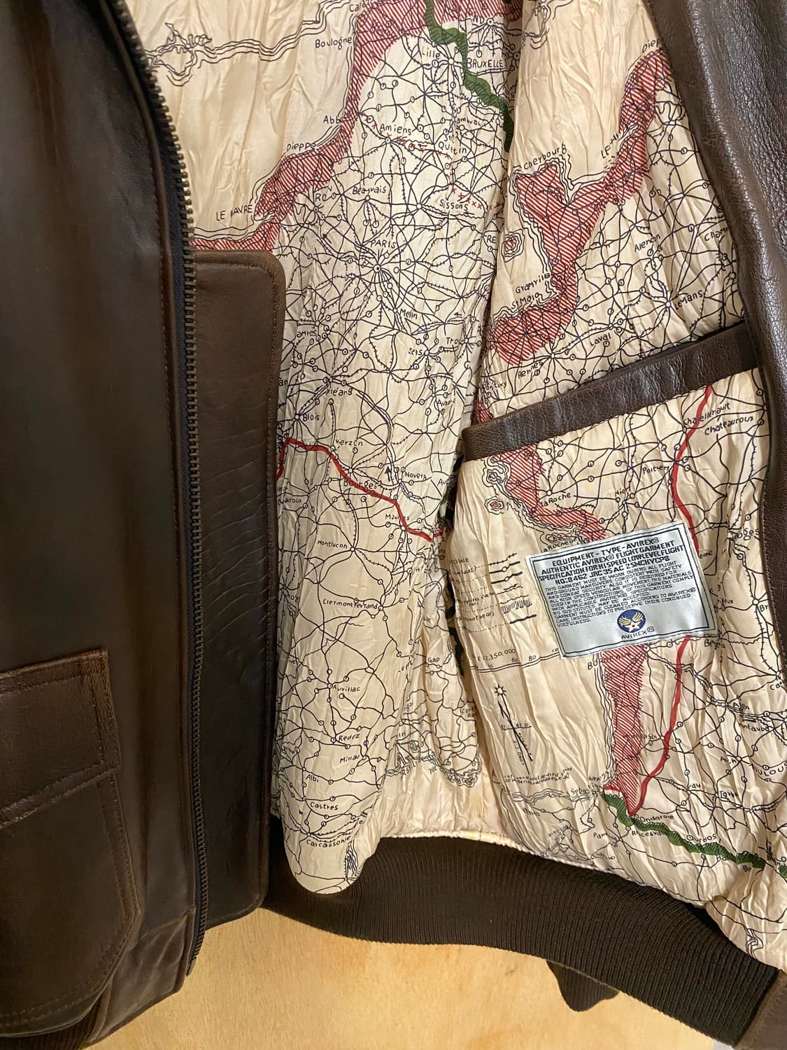 90’s AVIREX 90년대 아비렉스 G-1 레더자켓 상품이미지9