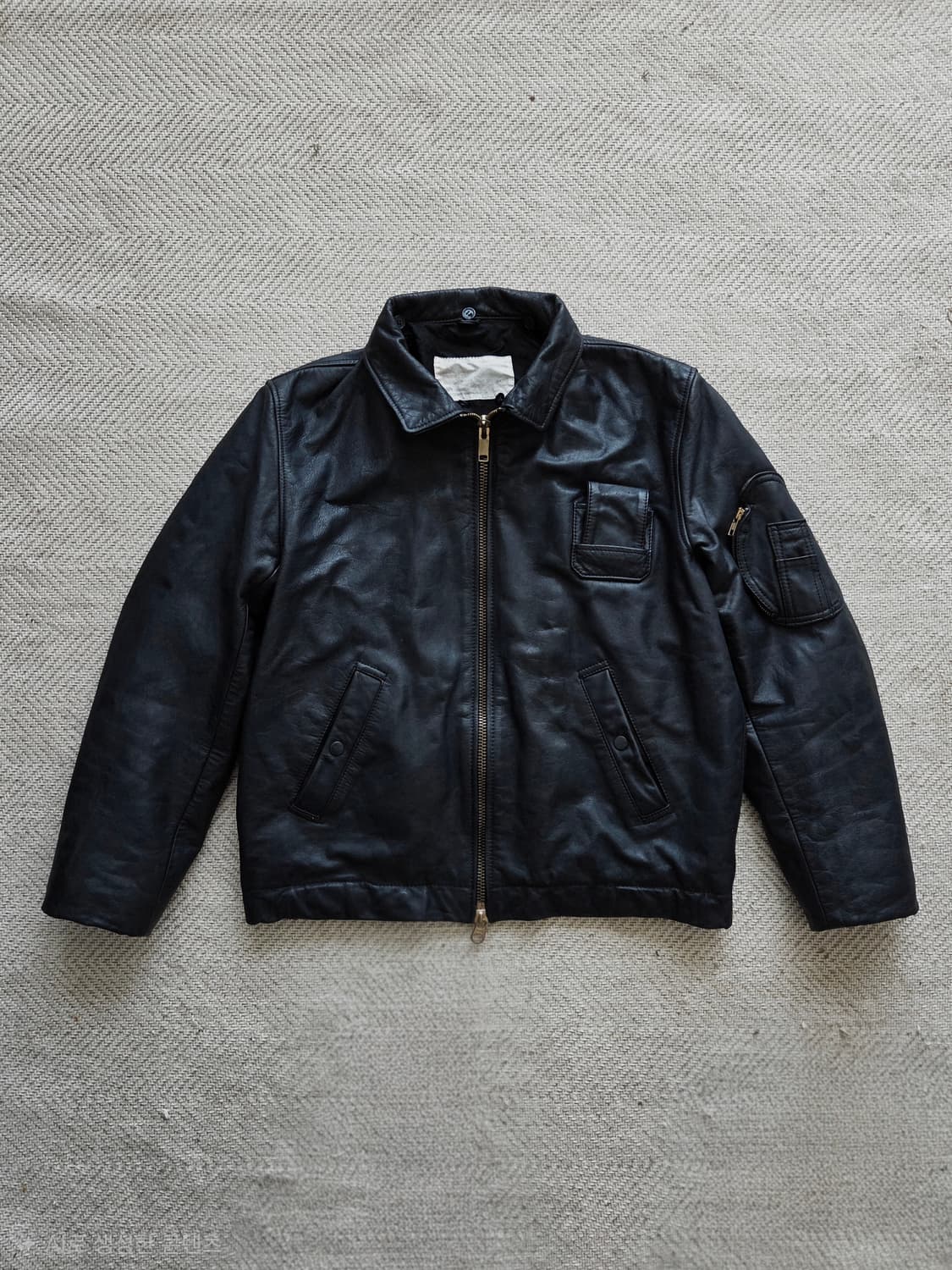 80s OG 프랑스 공군 파일럿 레더 자켓 상품이미지1