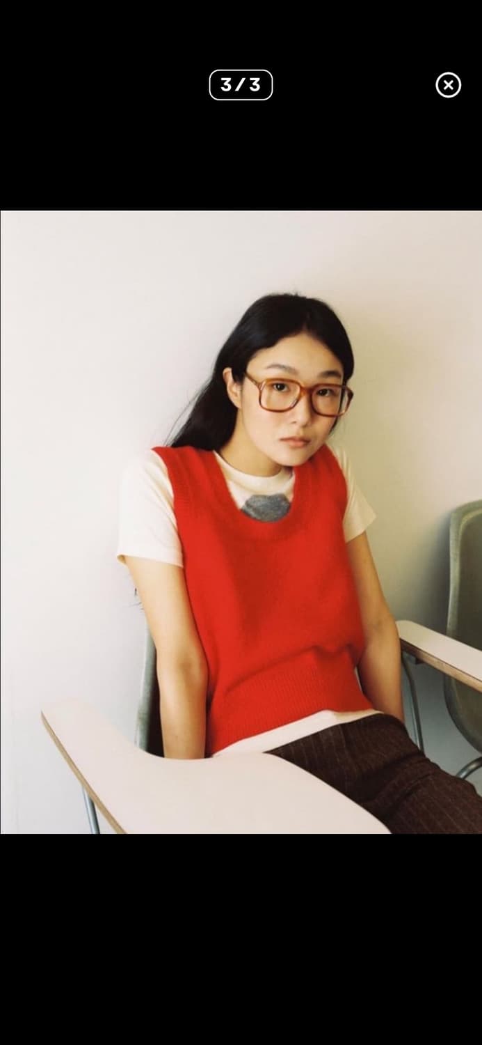 포니테일 크레용 니트베스트 상품이미지3