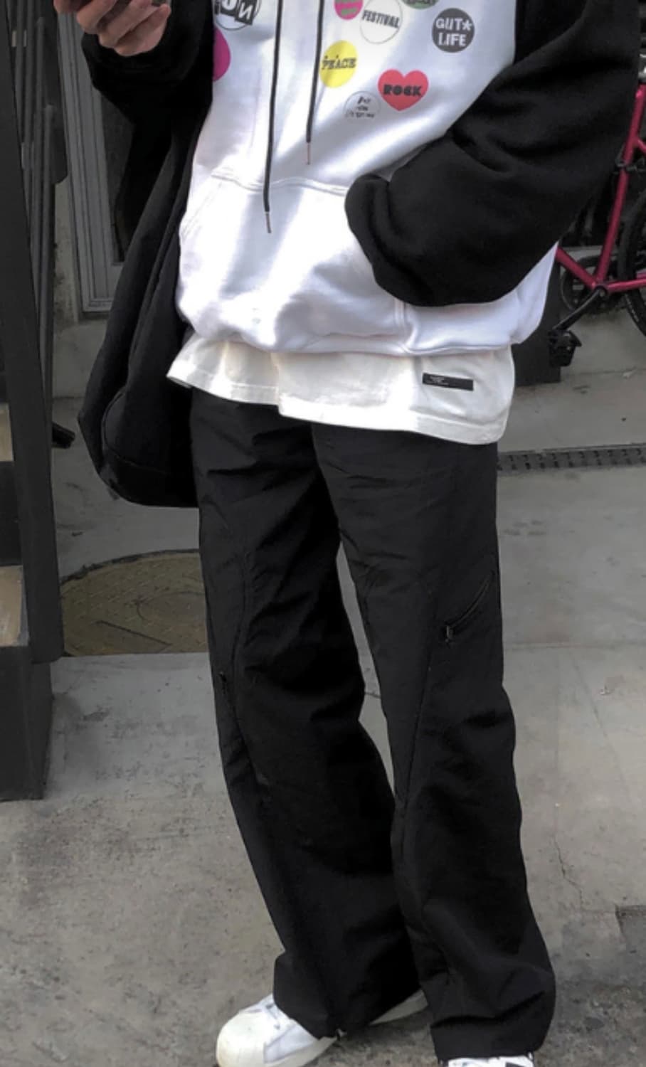 더뮤지엄비지터 하트 나일론 팬츠 상품이미지2