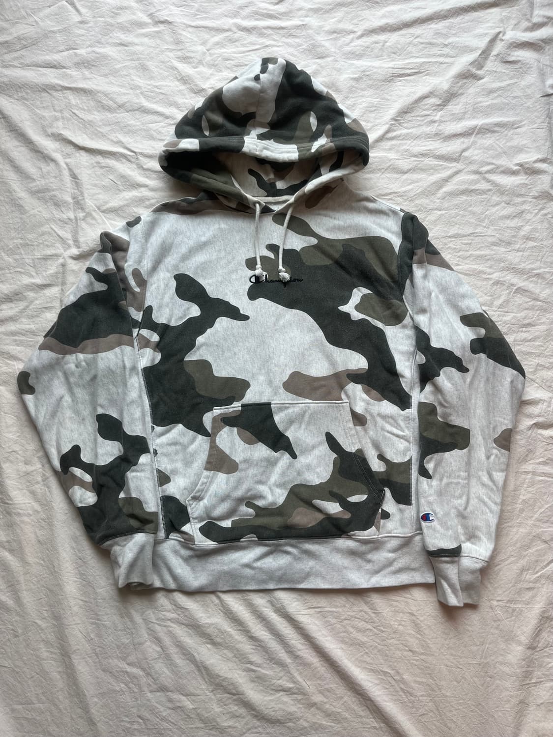 챔피온 리버스위브 카모 후드 상품이미지1